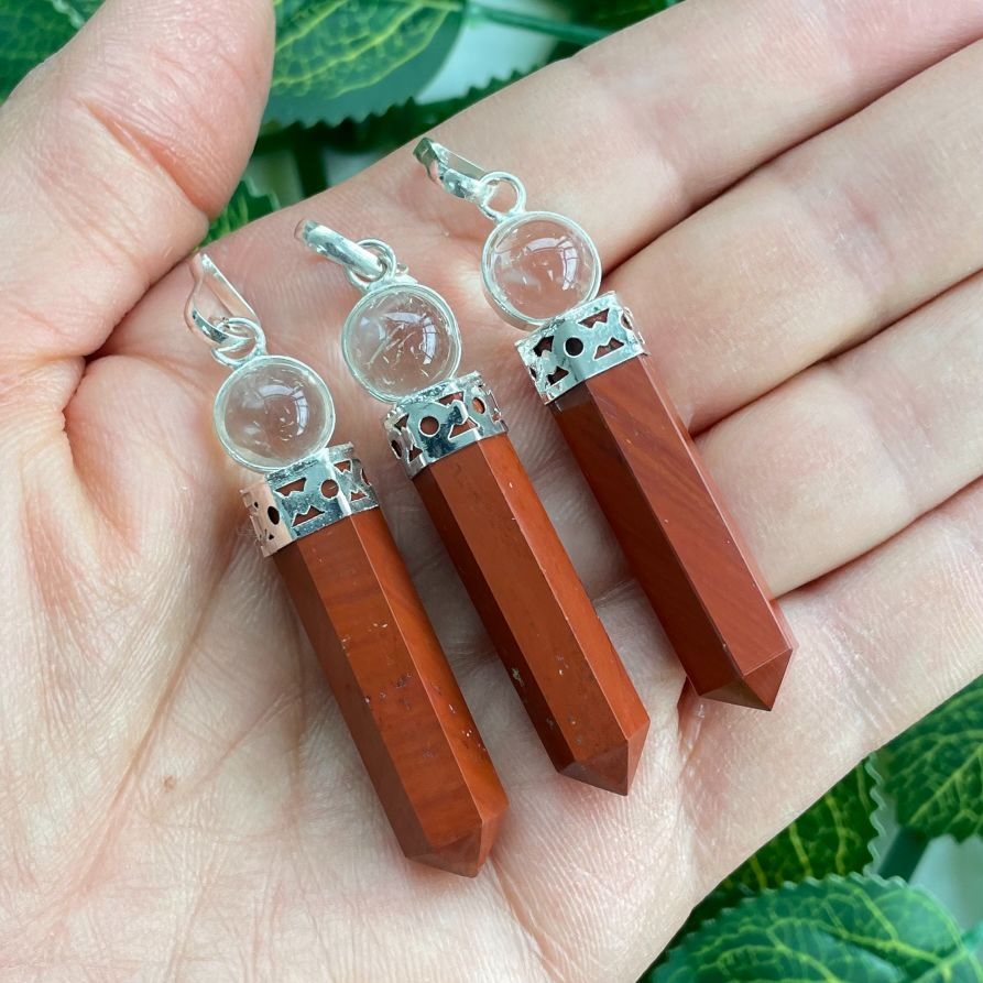 Red Jasper - Ball Point Pendant