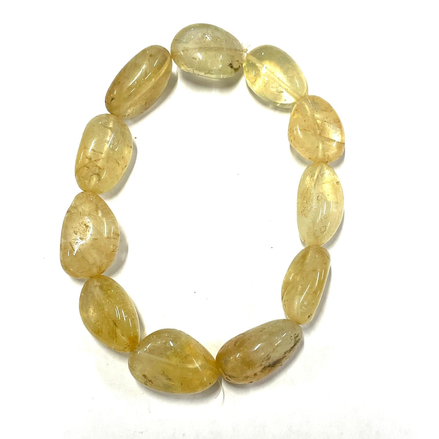 Citrine Nugget Beaded Bracelet