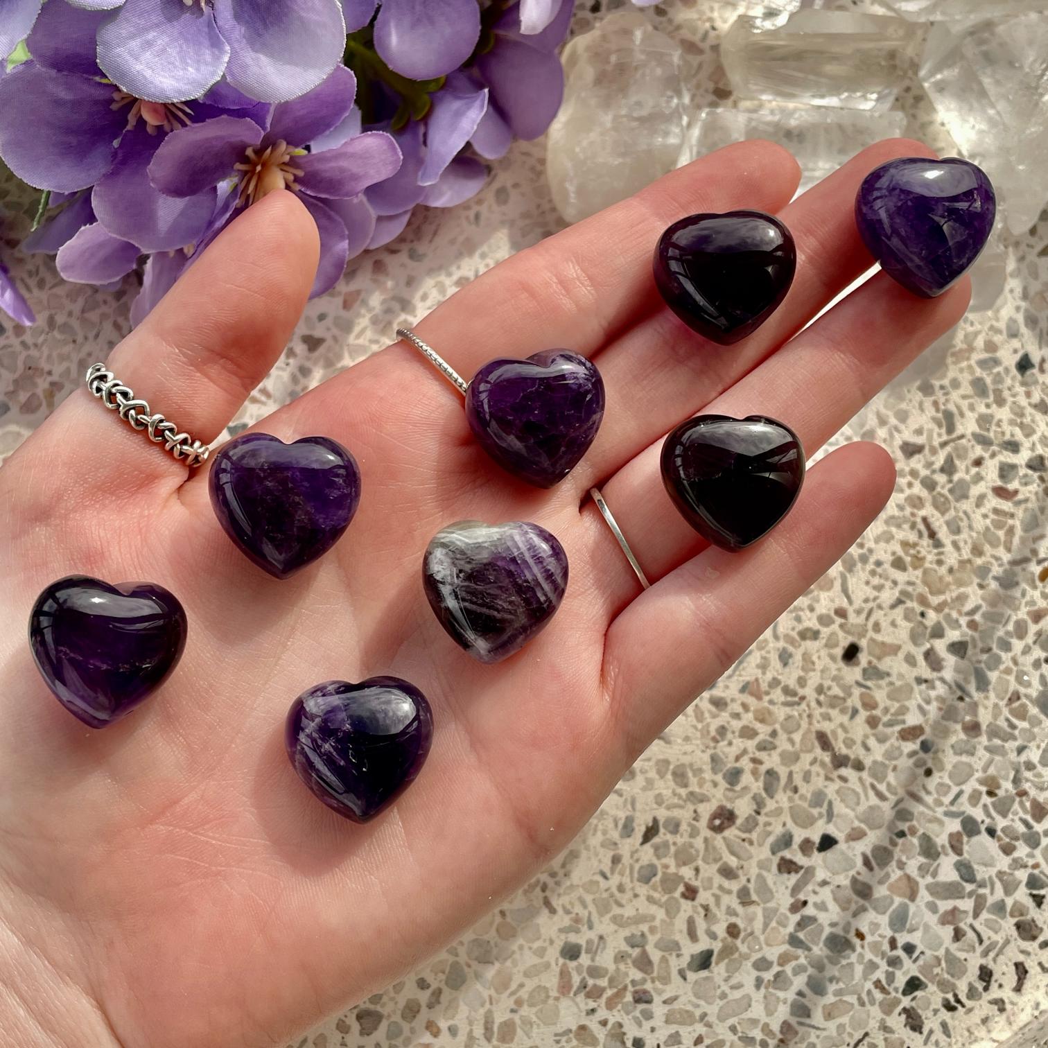 Amethyst Heart 2cm