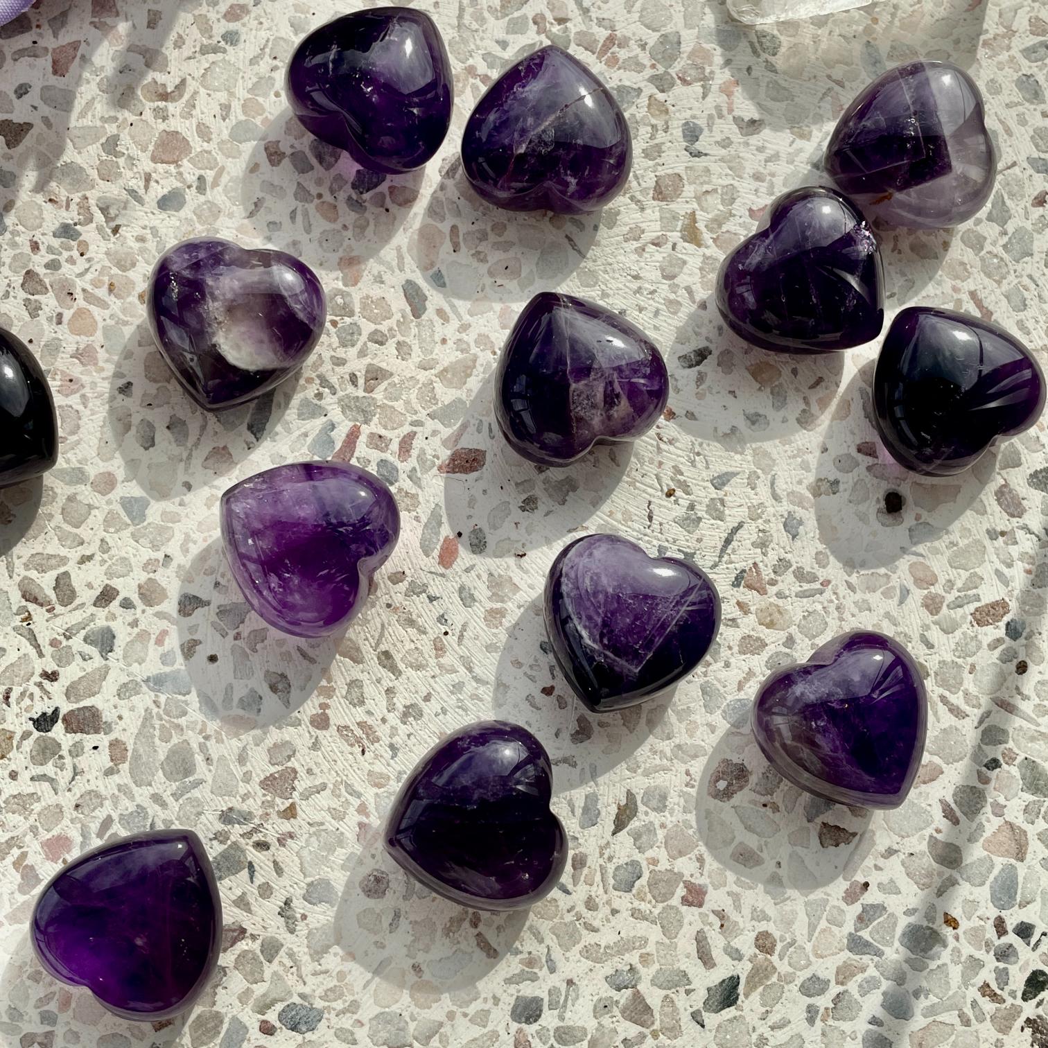 Amethyst Heart 2cm