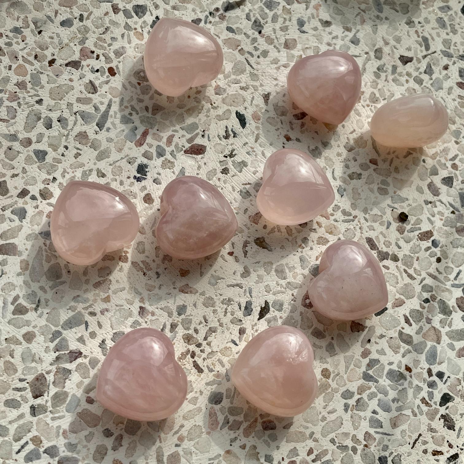 Rose Quartz Heart 2cm