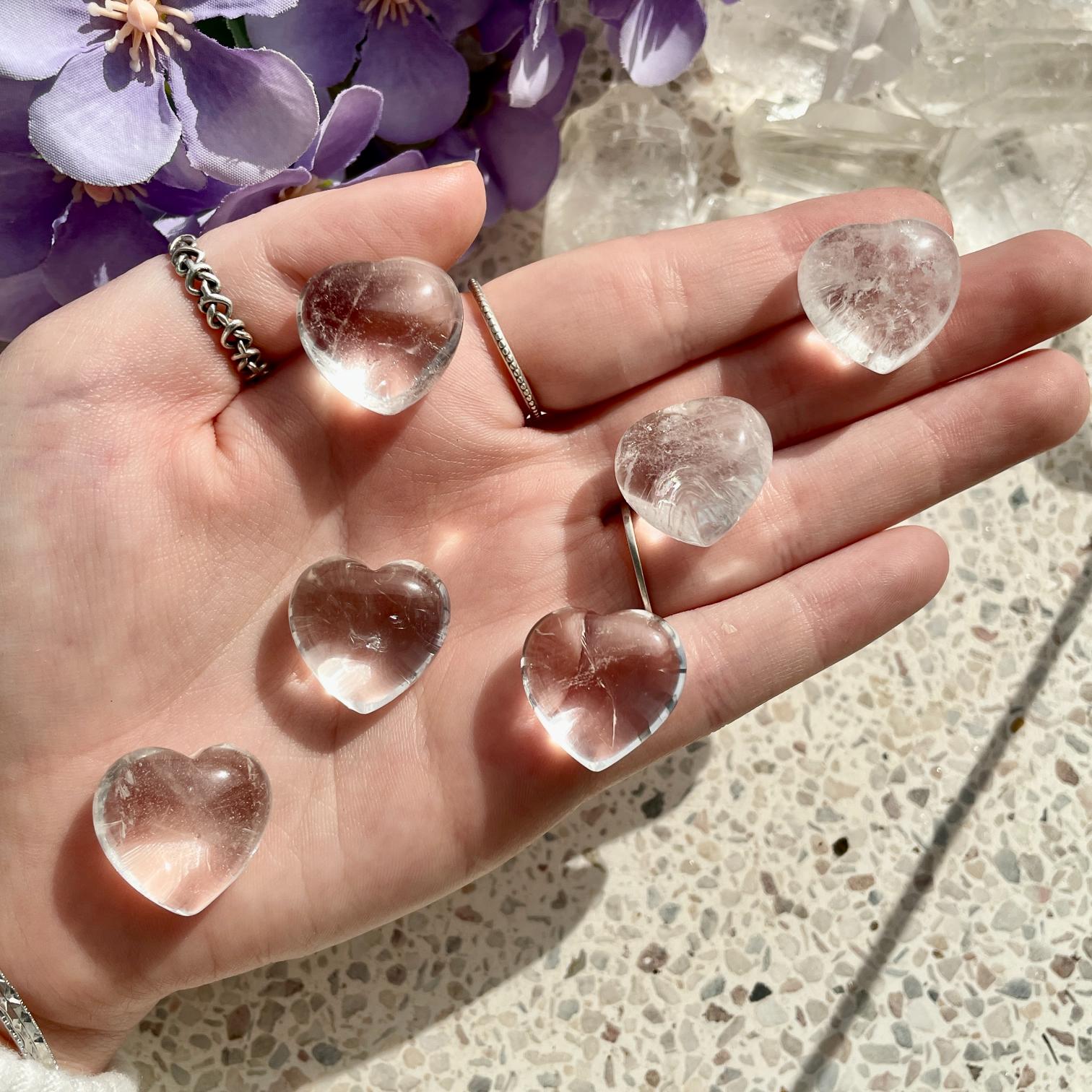 Clear Quartz Heart 2cm