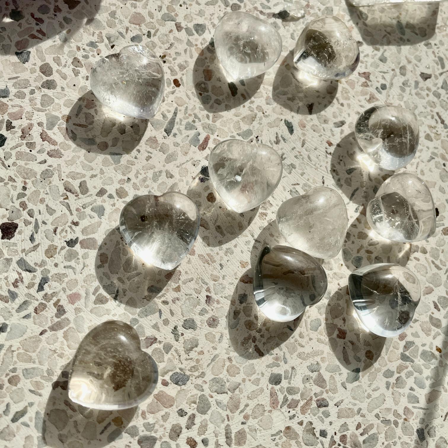 Clear Quartz Heart 2cm