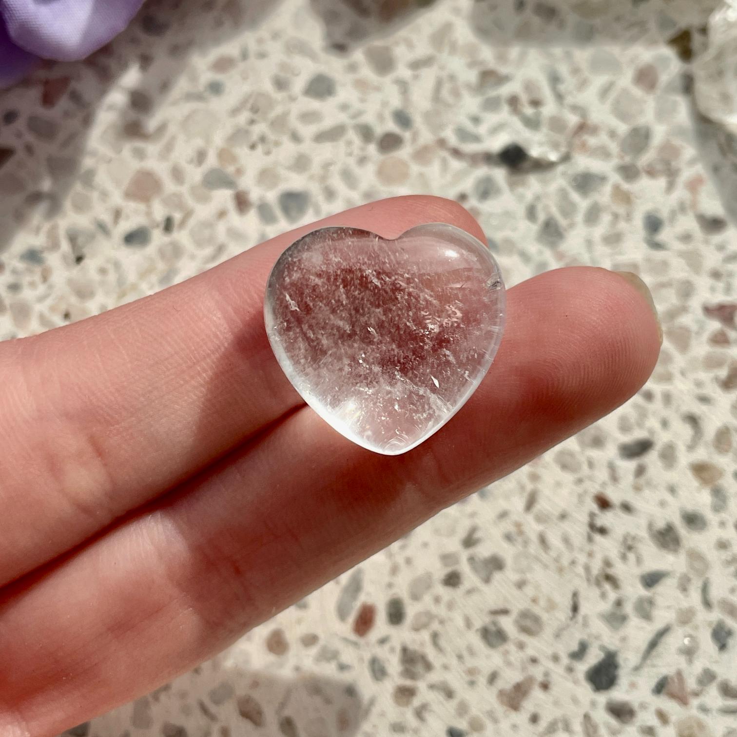 Clear Quartz Heart 2cm
