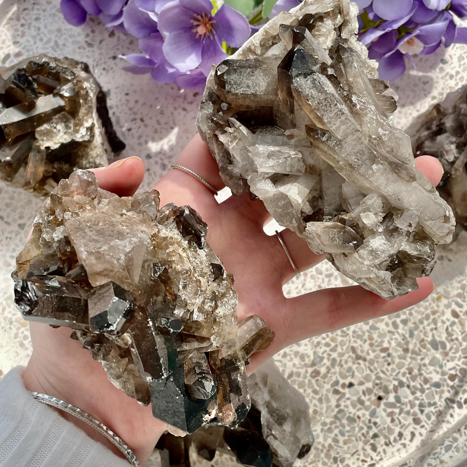 Smokey Quartz Cluster LGE (6-10cm) - 1pc