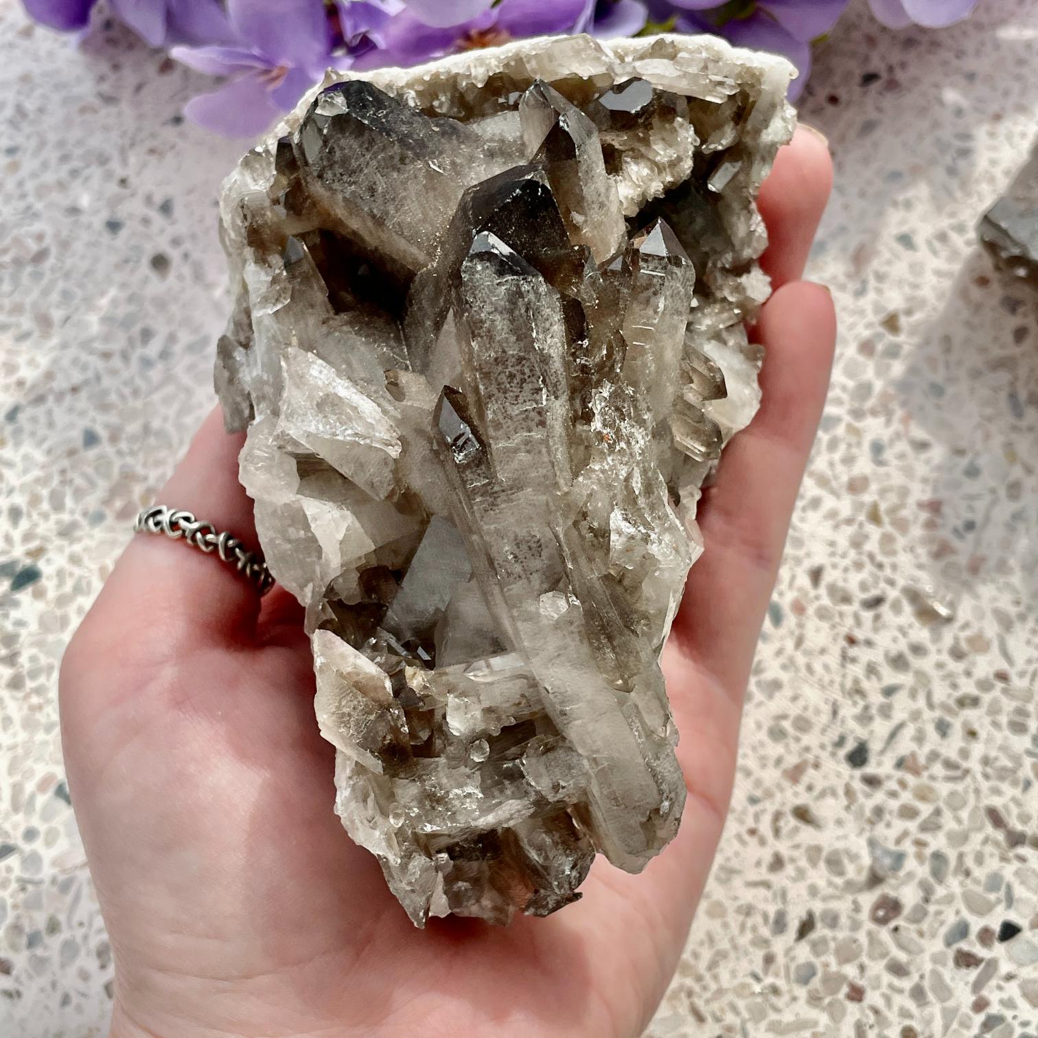 Smokey Quartz Cluster LGE (6-10cm) - 1pc