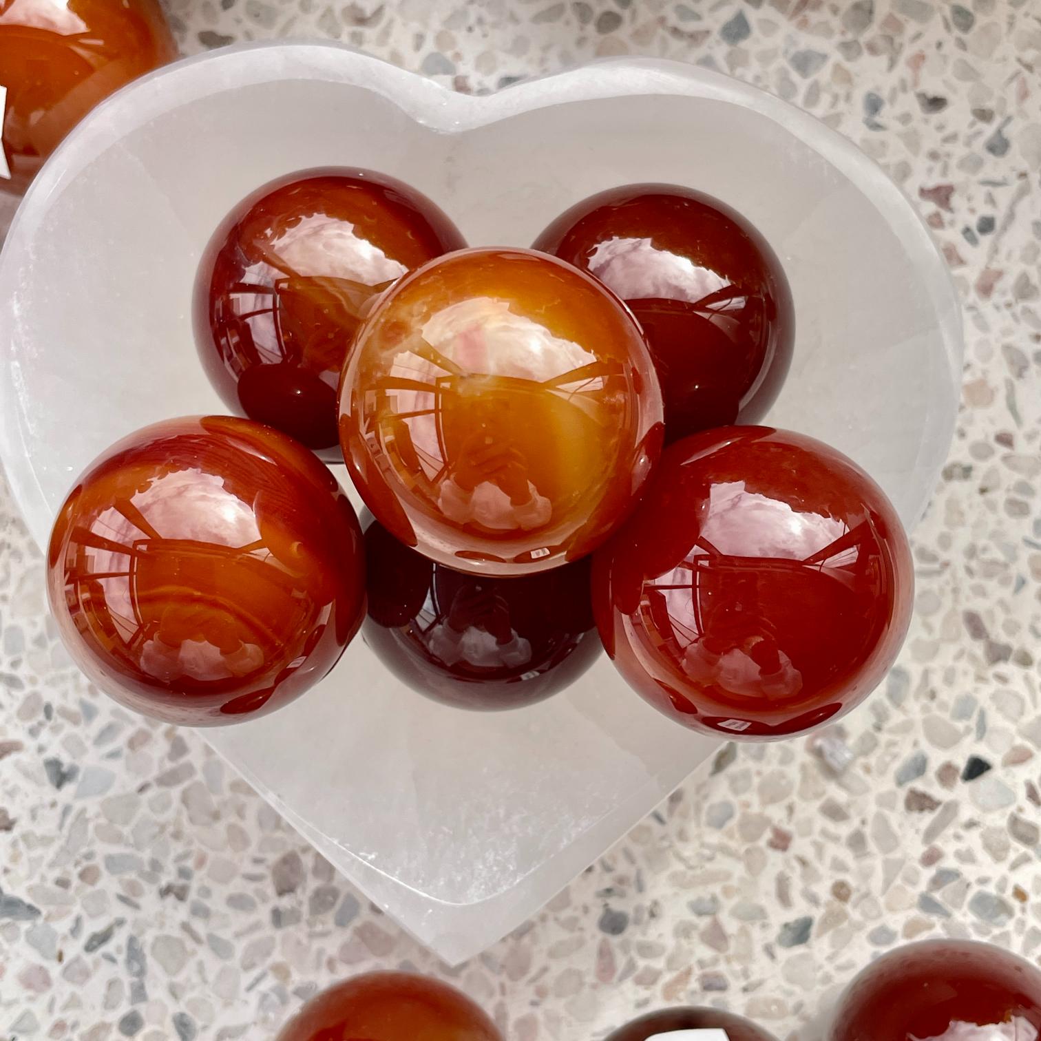 Carnelian Sphere - 3cm