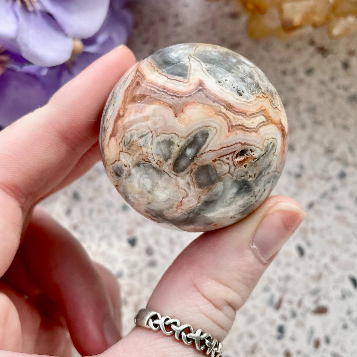 Crazy Lace Agate Sphere - 4cm