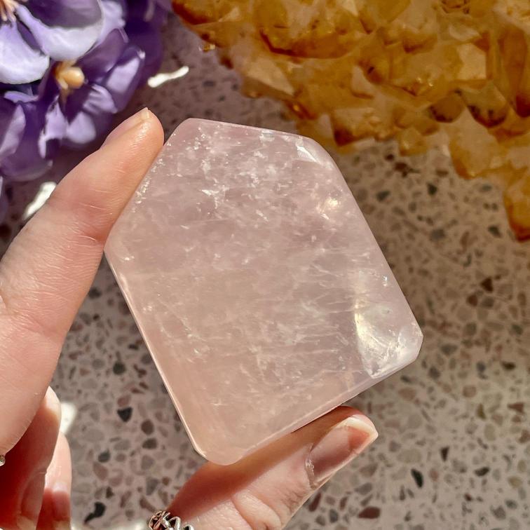 Rose Quartz Freeform - 1pc