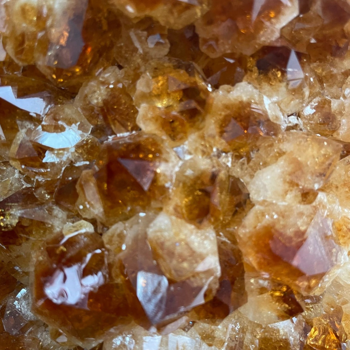 Citrine Cluster On Stand - 14