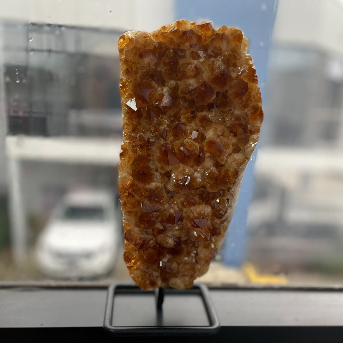 Citrine Cluster On Stand - 14