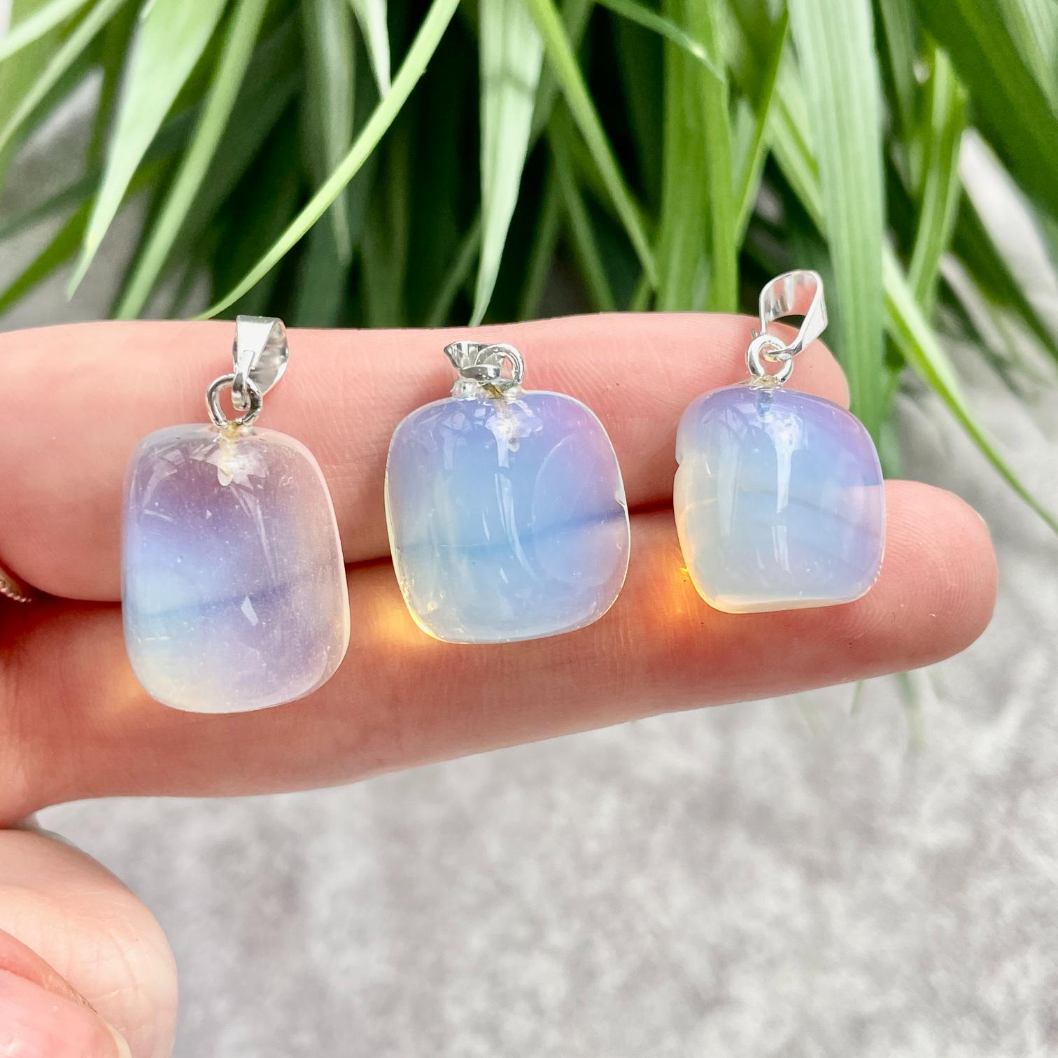 Tumbled Mini Pendant - Opalite