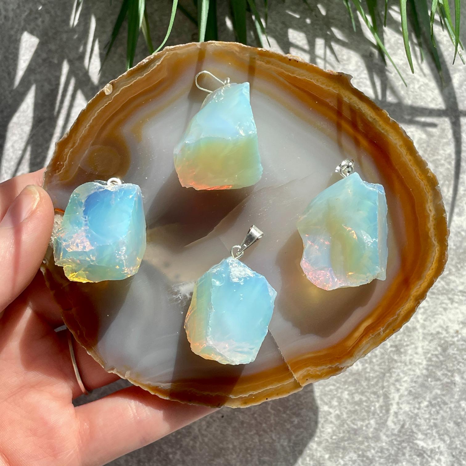 Rough Mini Pendant - Opalite