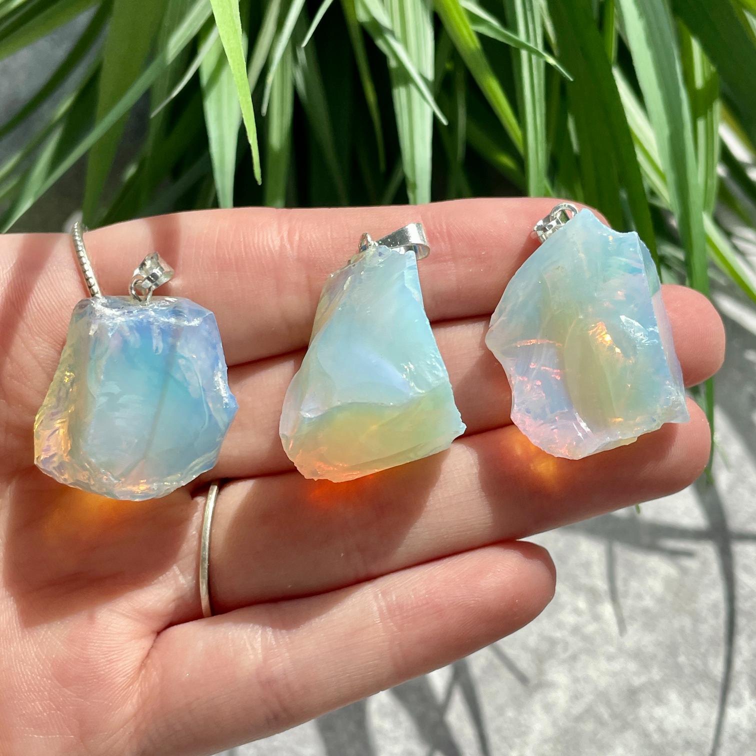 Rough Mini Pendant - Opalite