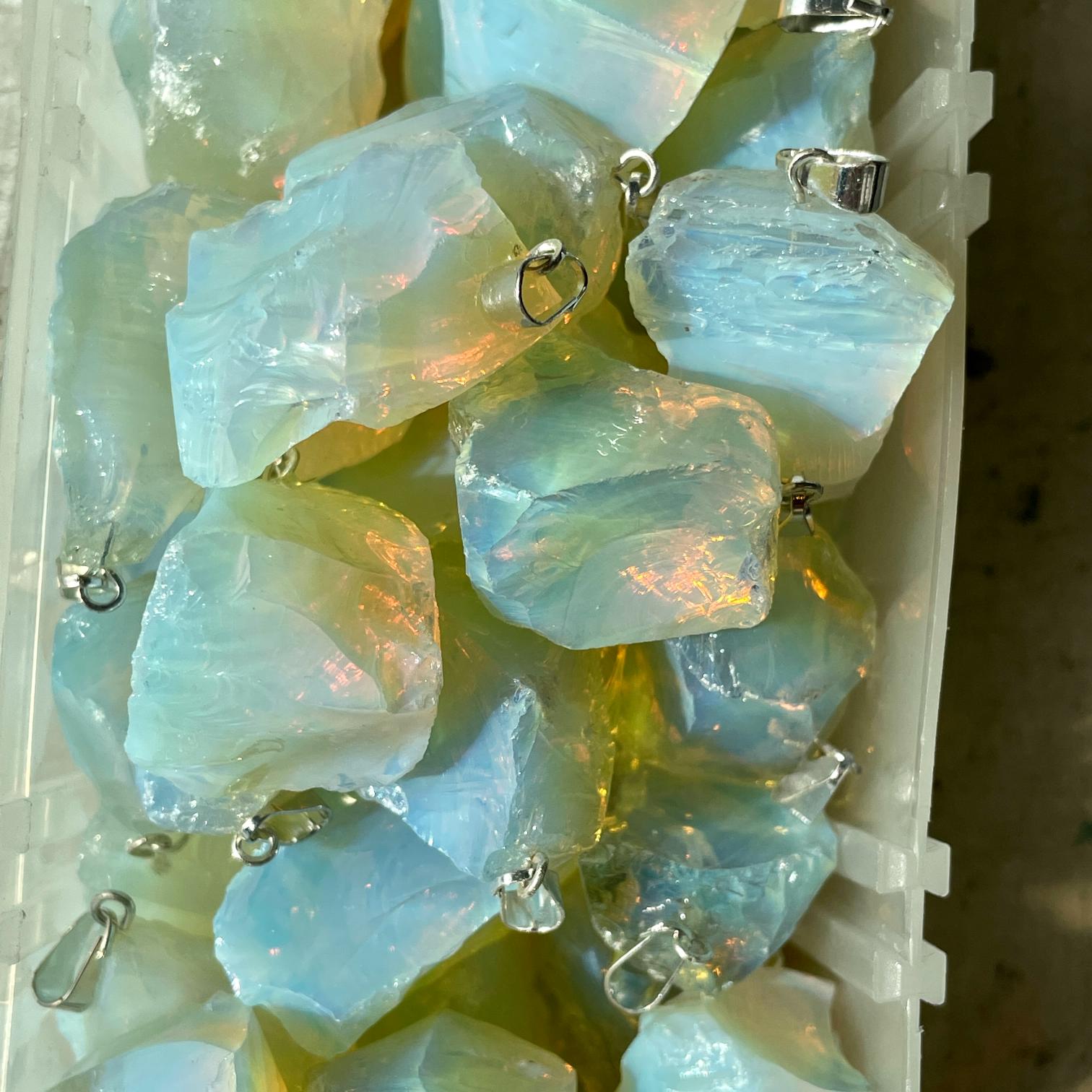 Rough Mini Pendant - Opalite