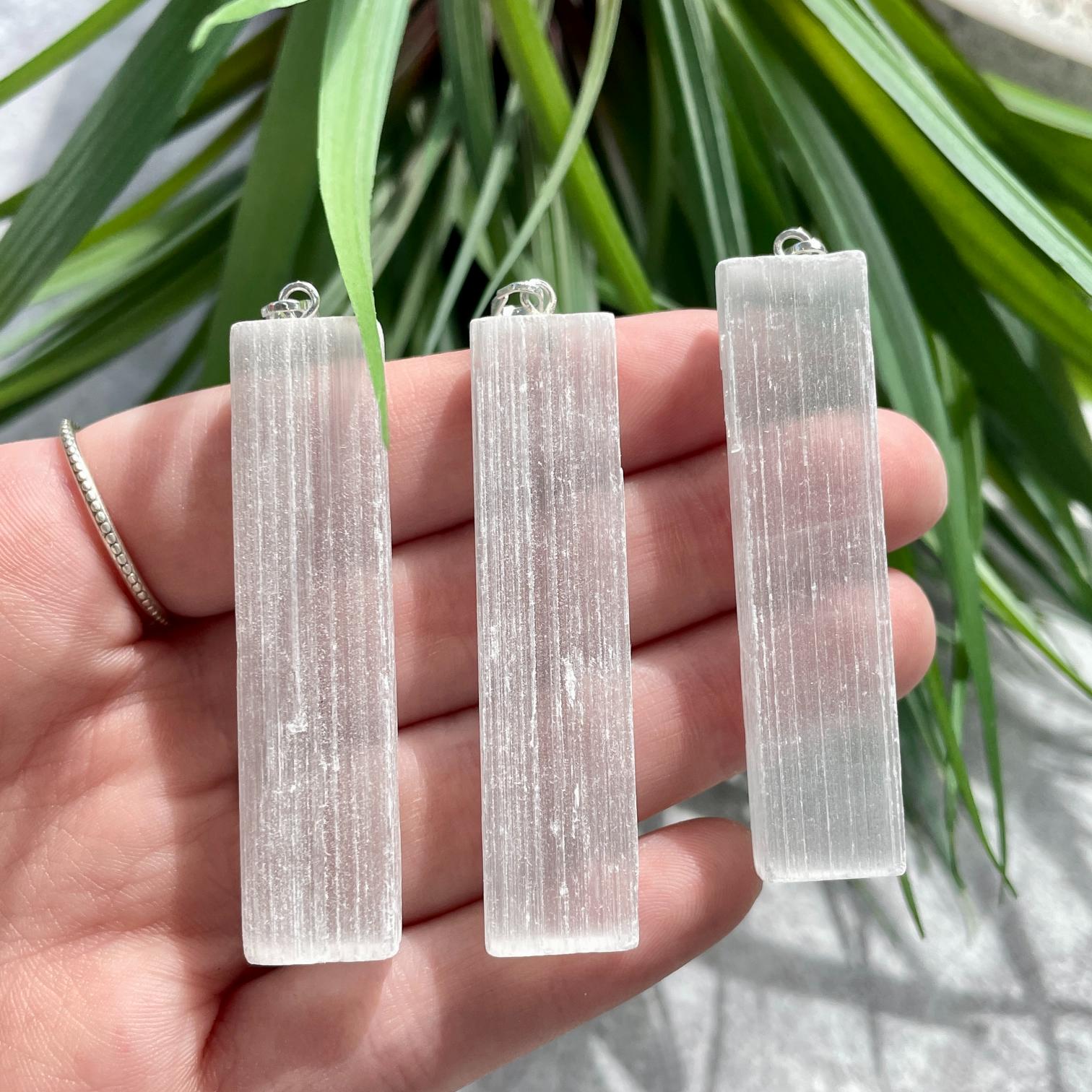 Rough Mini Pendant - Selenite