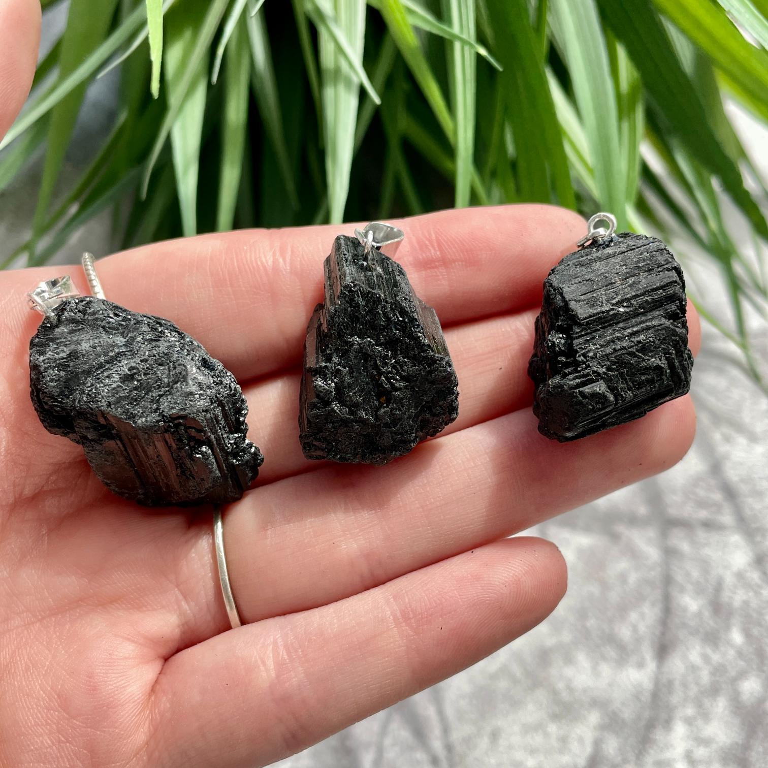 Rough Mini Pendant - Black Tourmaline