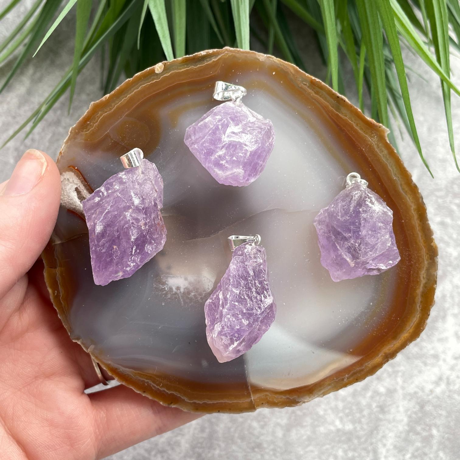 Rough Mini Pendant - Amethyst