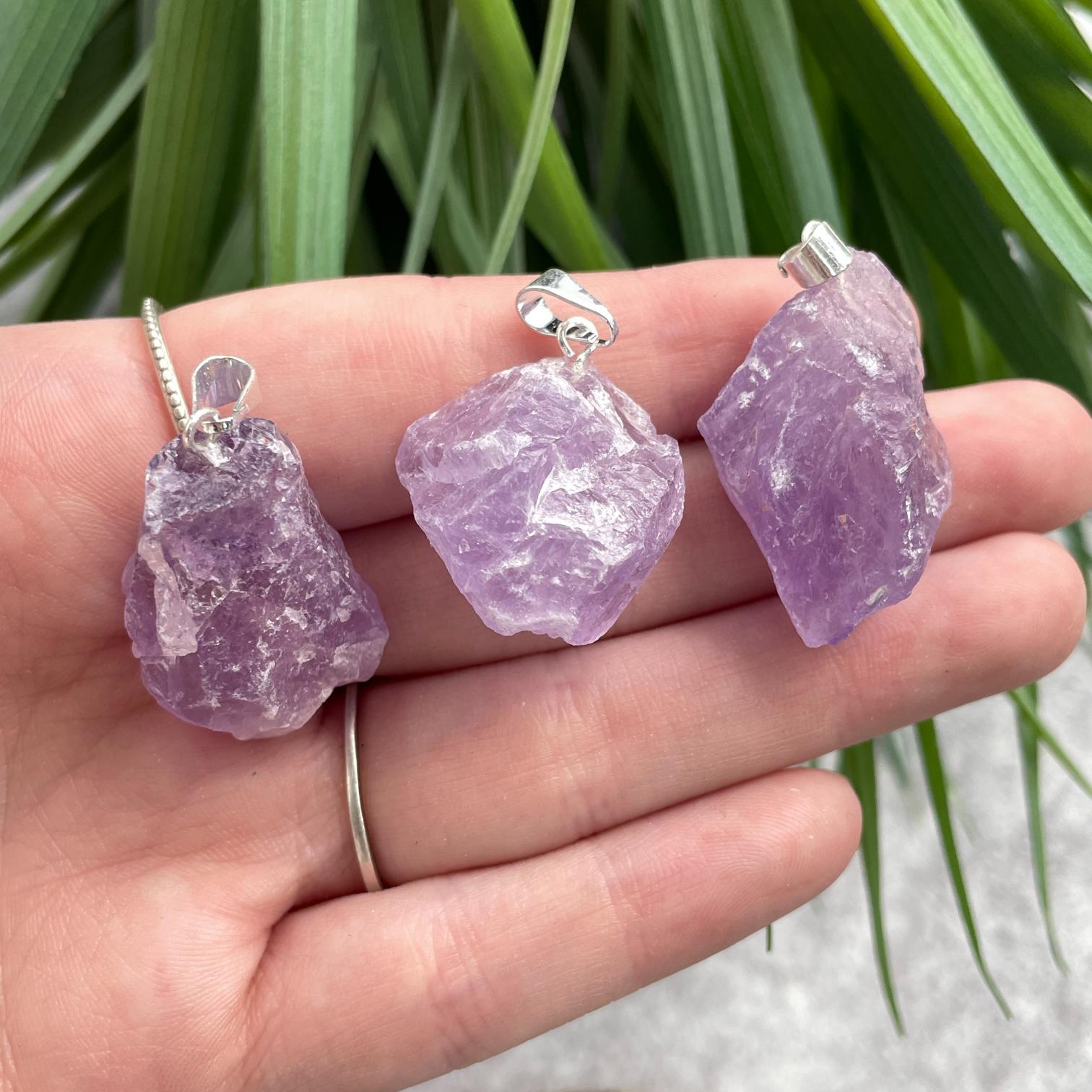 Rough Mini Pendant - Amethyst