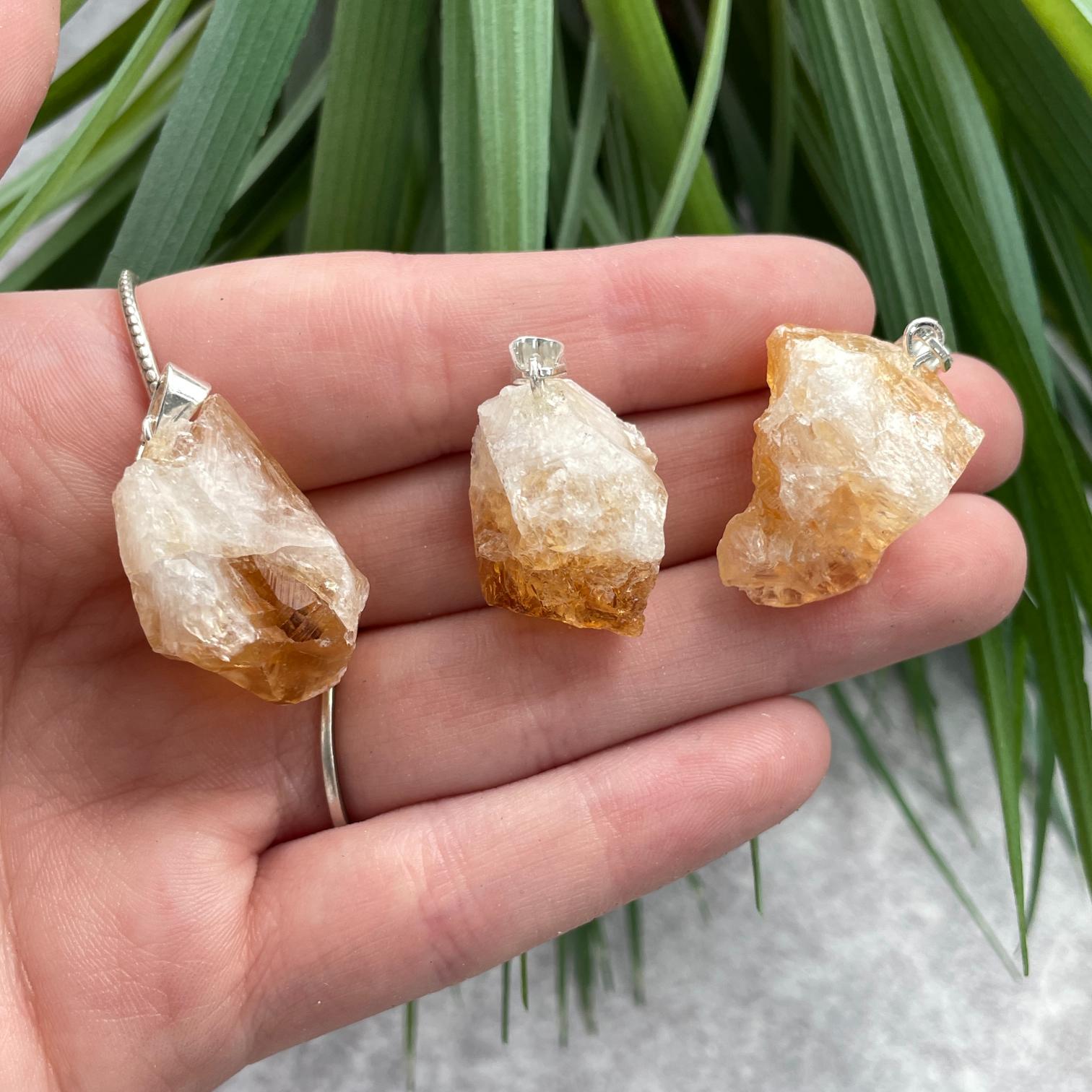 Rough Mini Pendant - Citrine