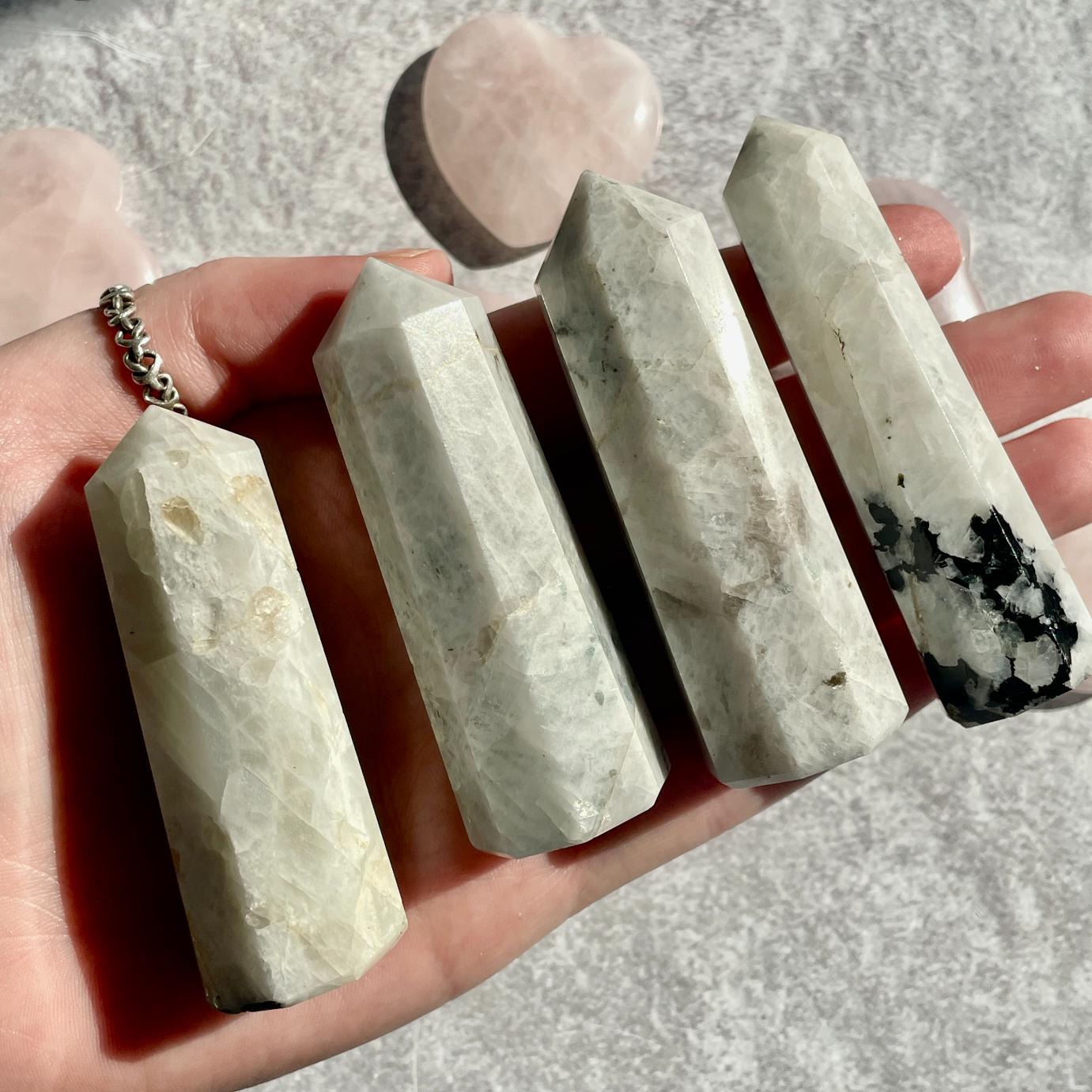 Rainbow Moonstone Generator 6cm - 8cm