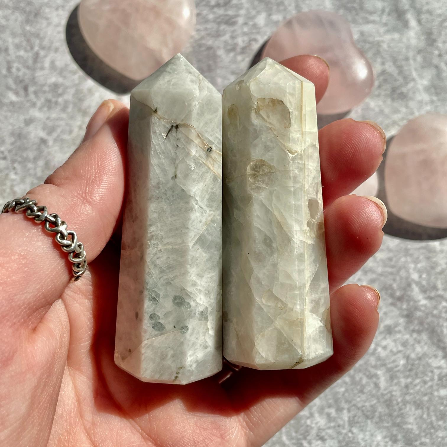 Rainbow Moonstone Generator 6cm - 8cm