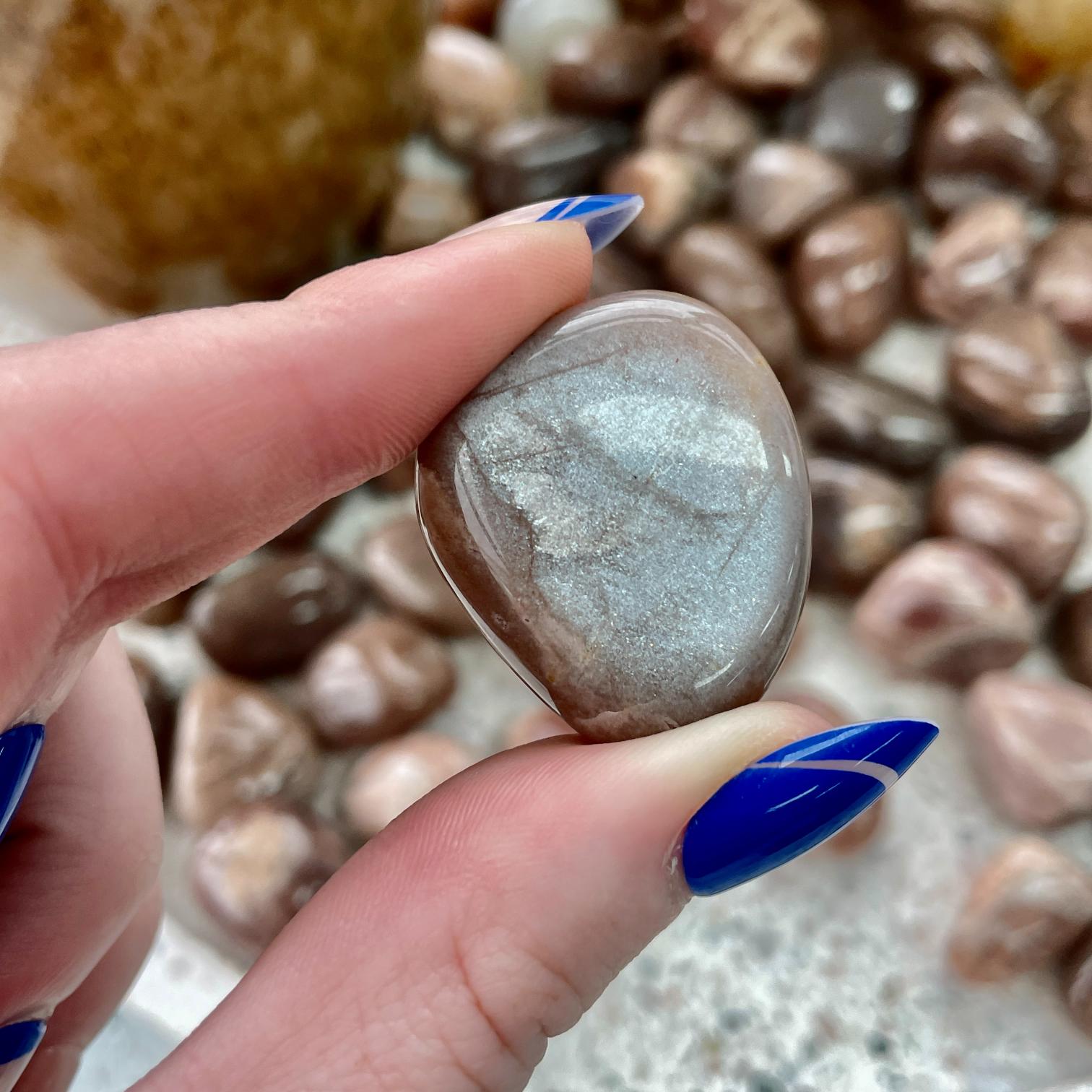 Peach Moonstone Tumbled 1KG - AAA Q1