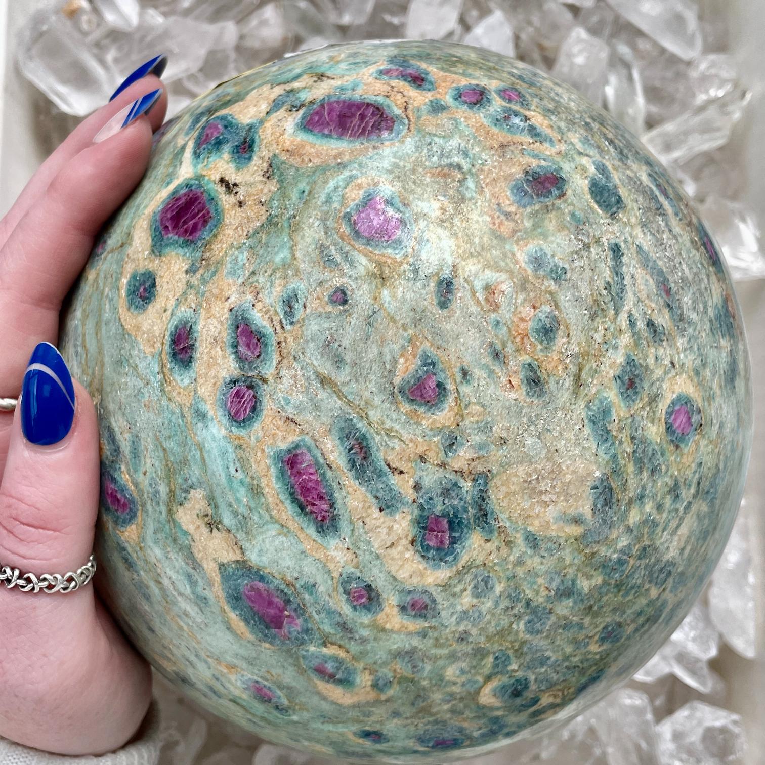 Ruby In Fuchsite - Large Sphere (7KG) -04