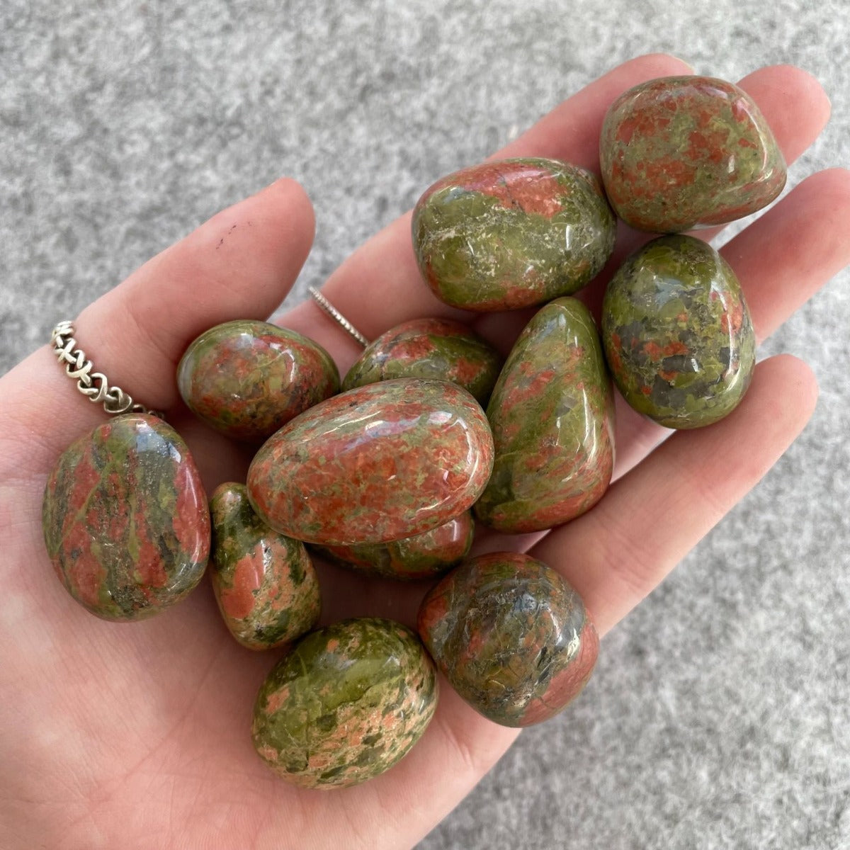 Unakite Tumbled - 200gms