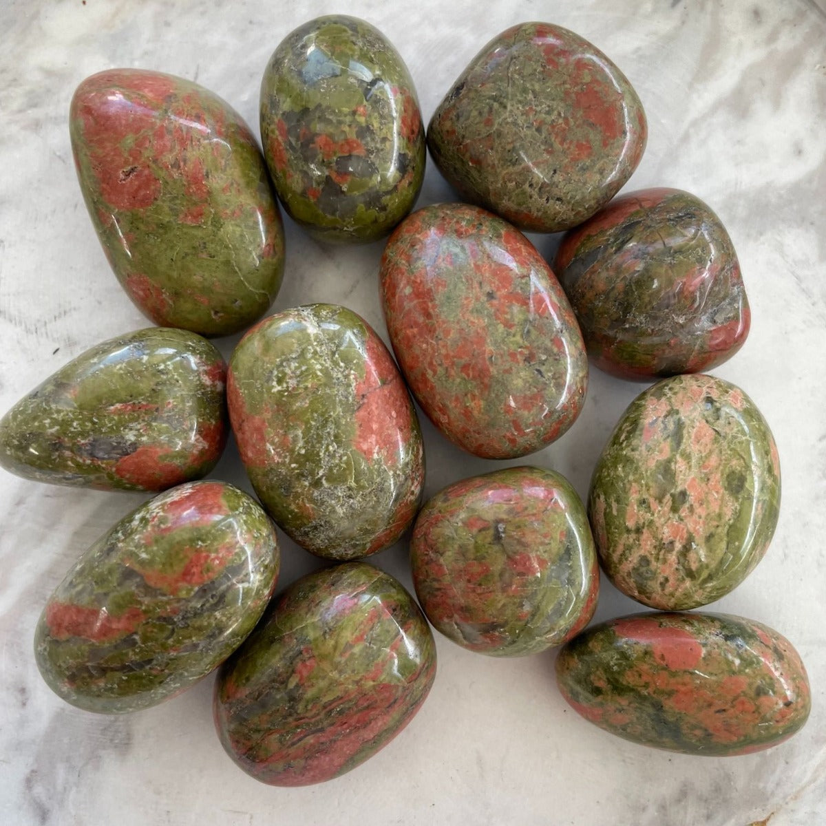 Unakite Tumbled - 200gms
