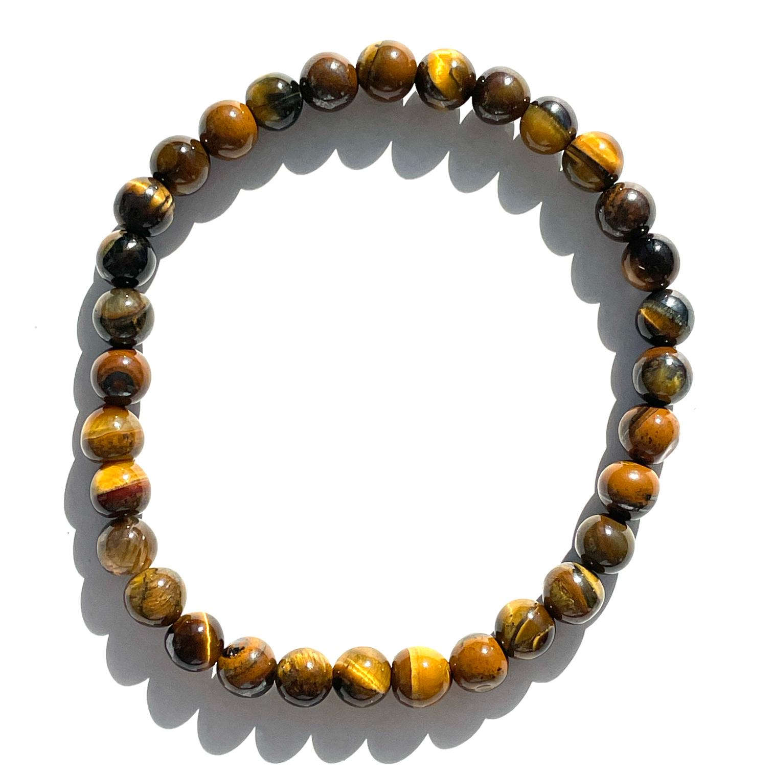 Tigers Eye Beads Bracelet 6mm