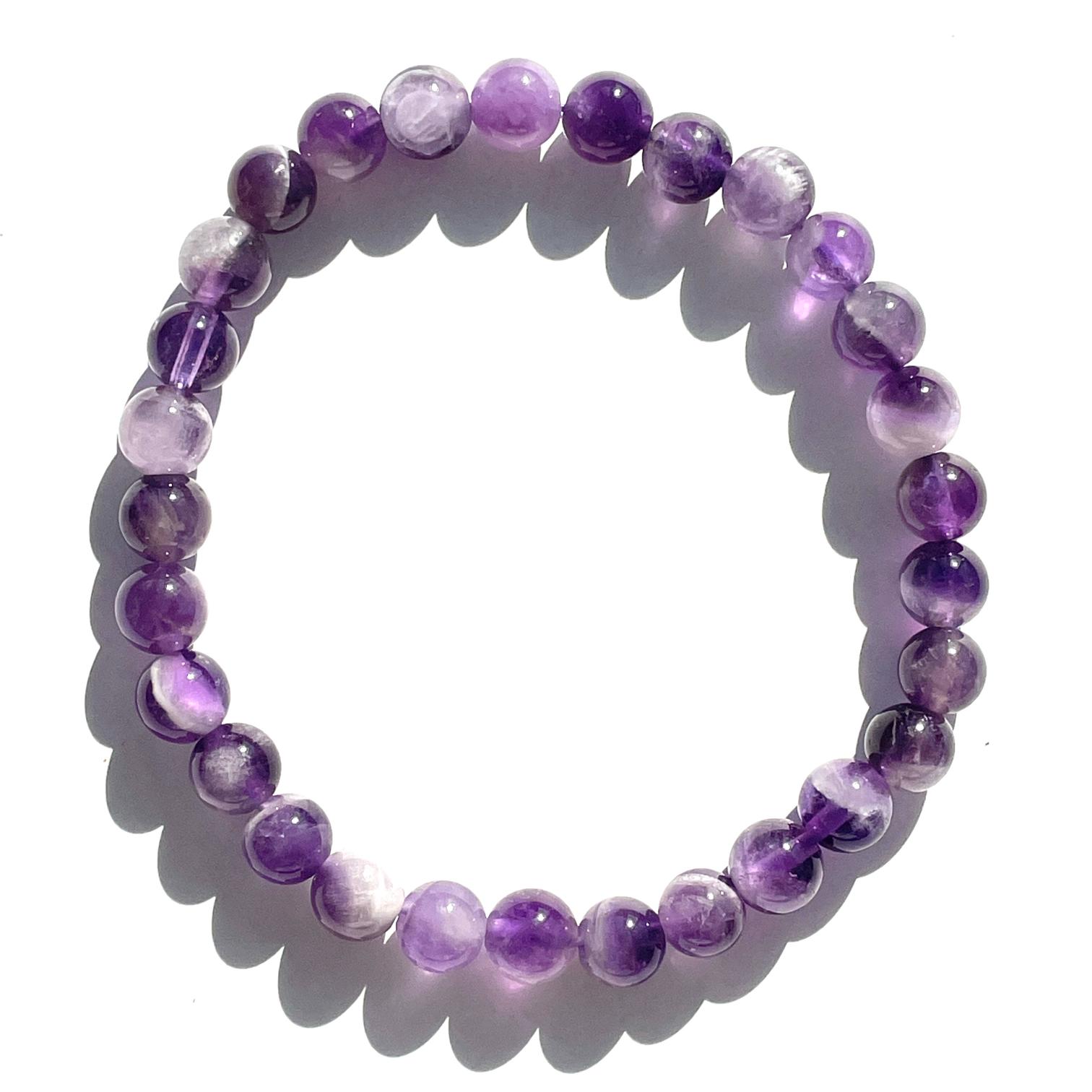 Amethyst Beads Bracelet 6mm