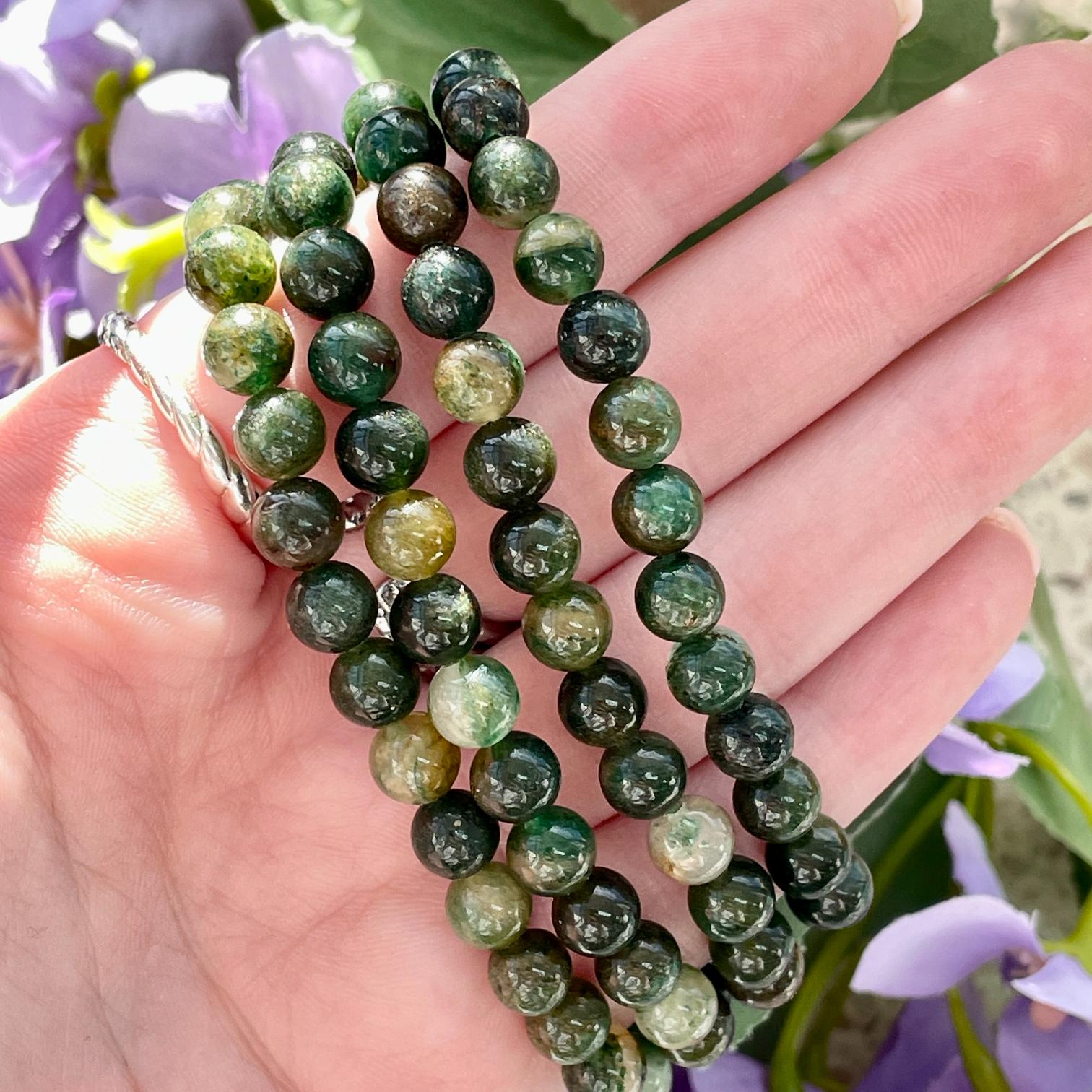 Fuchsite Beads Bracelet 6mm