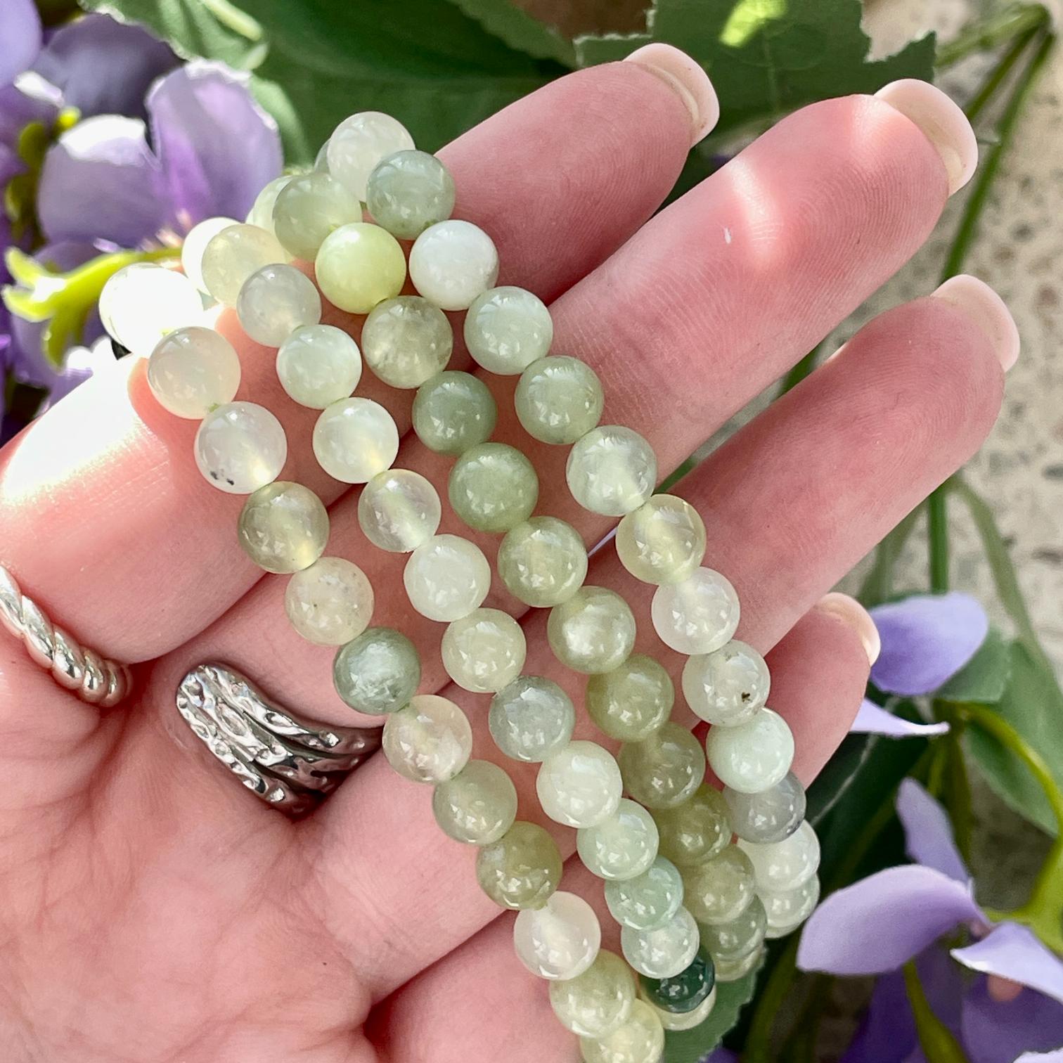 New Jade Beads Bracelet 6mm