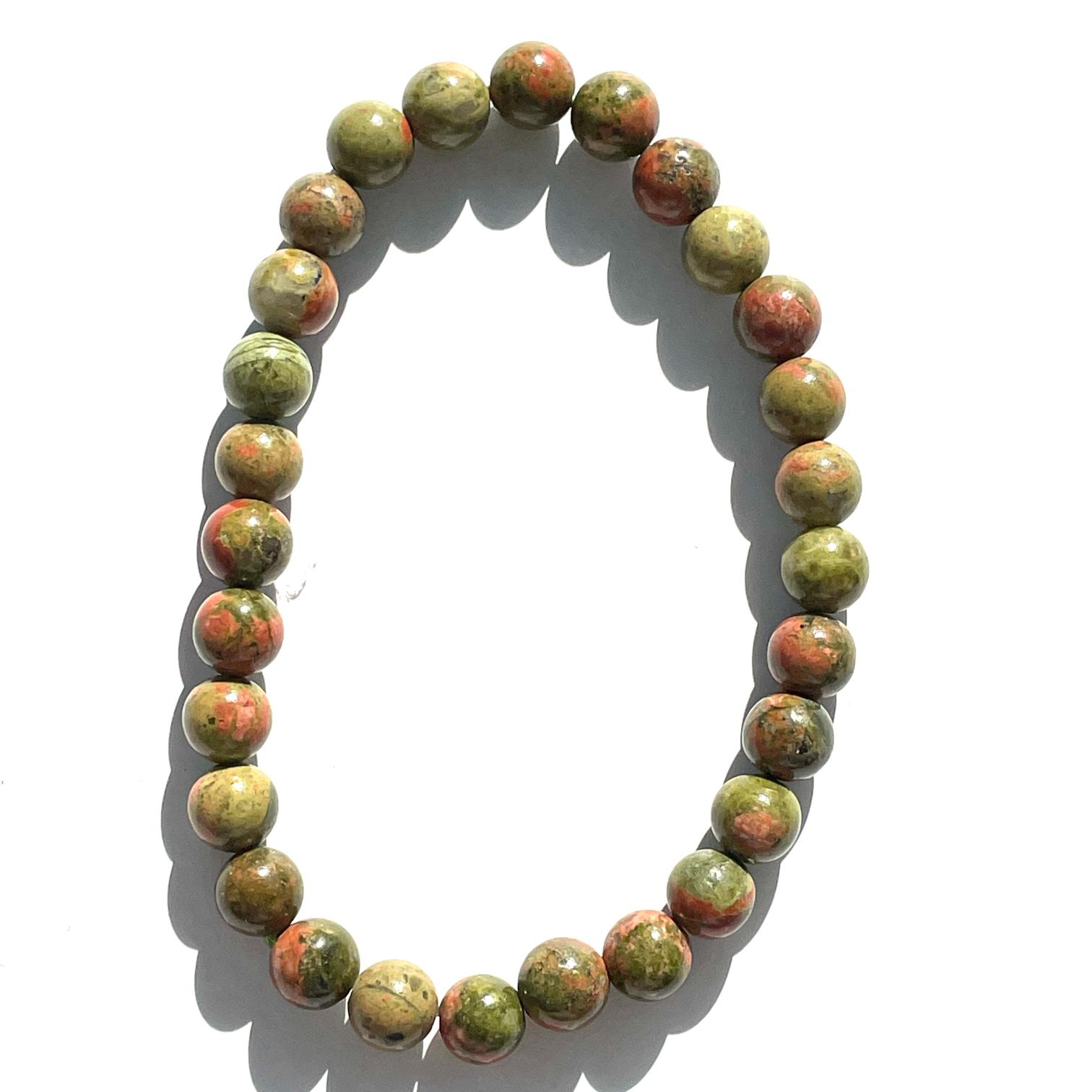 Unakite Beads Bracelet 6mm