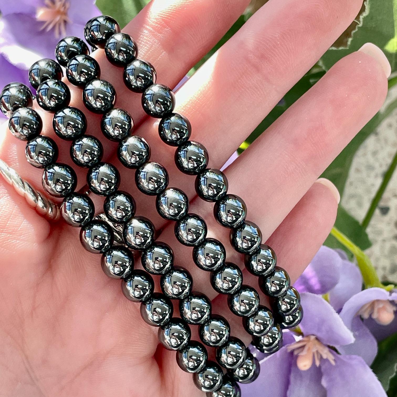 Hematite Beads Bracelet 6mm