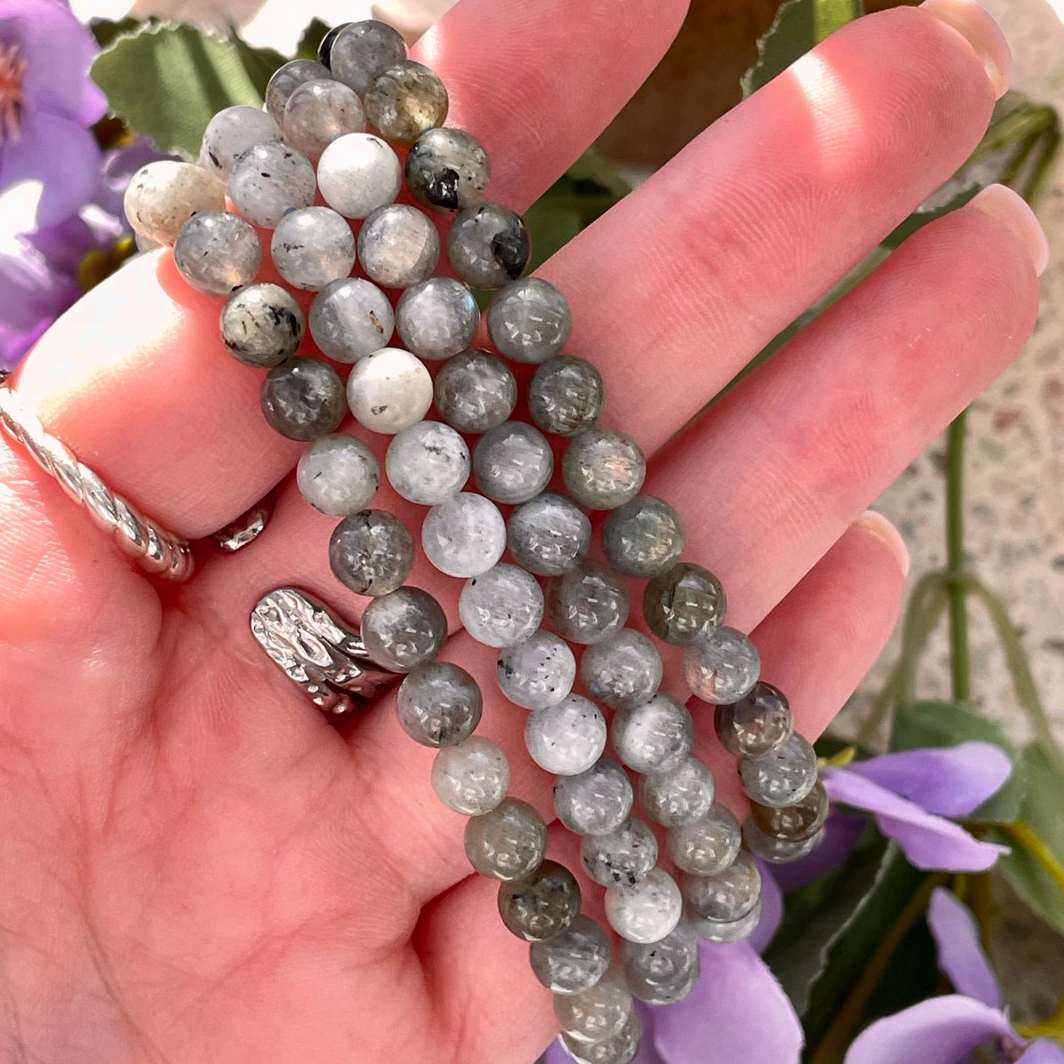 Labradorite Beads Bracelet 6mm