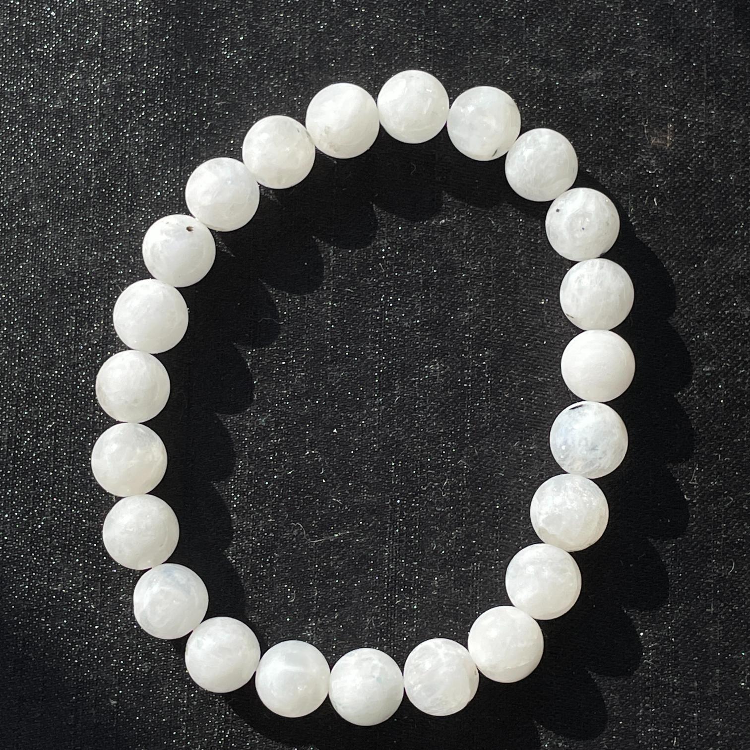 Rainbow Moonstone Beads Bracelet