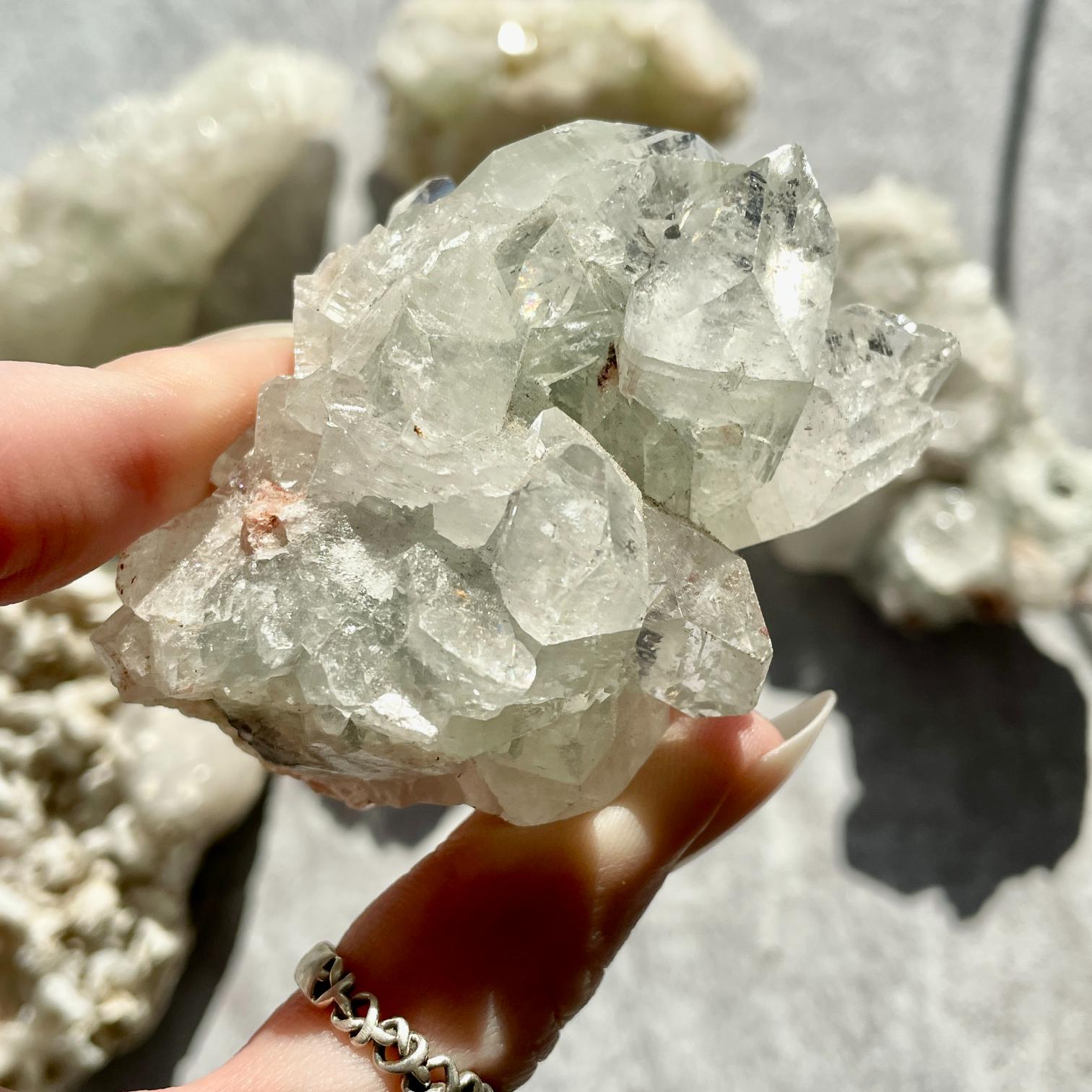 Apophyllite Cluster Box 09
