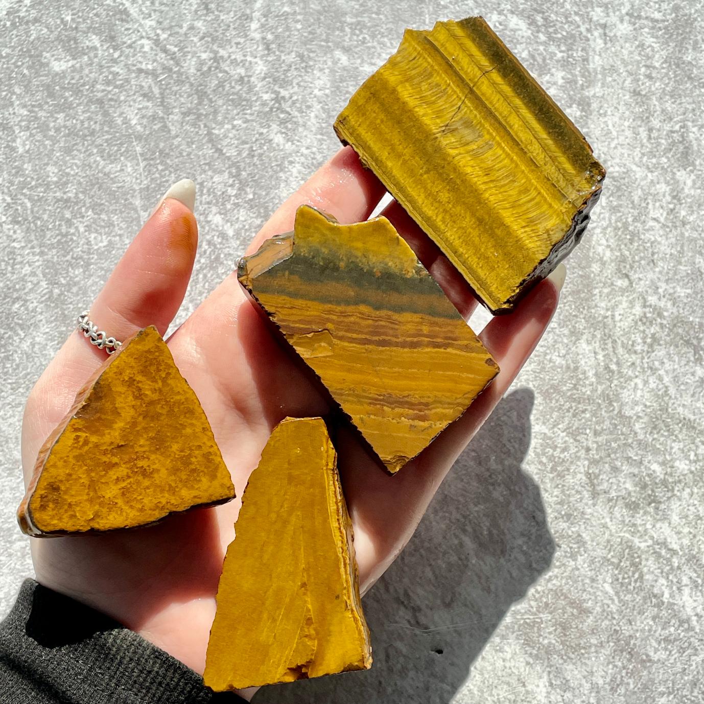 Rough - Slab - Tigers Eye - 1KG