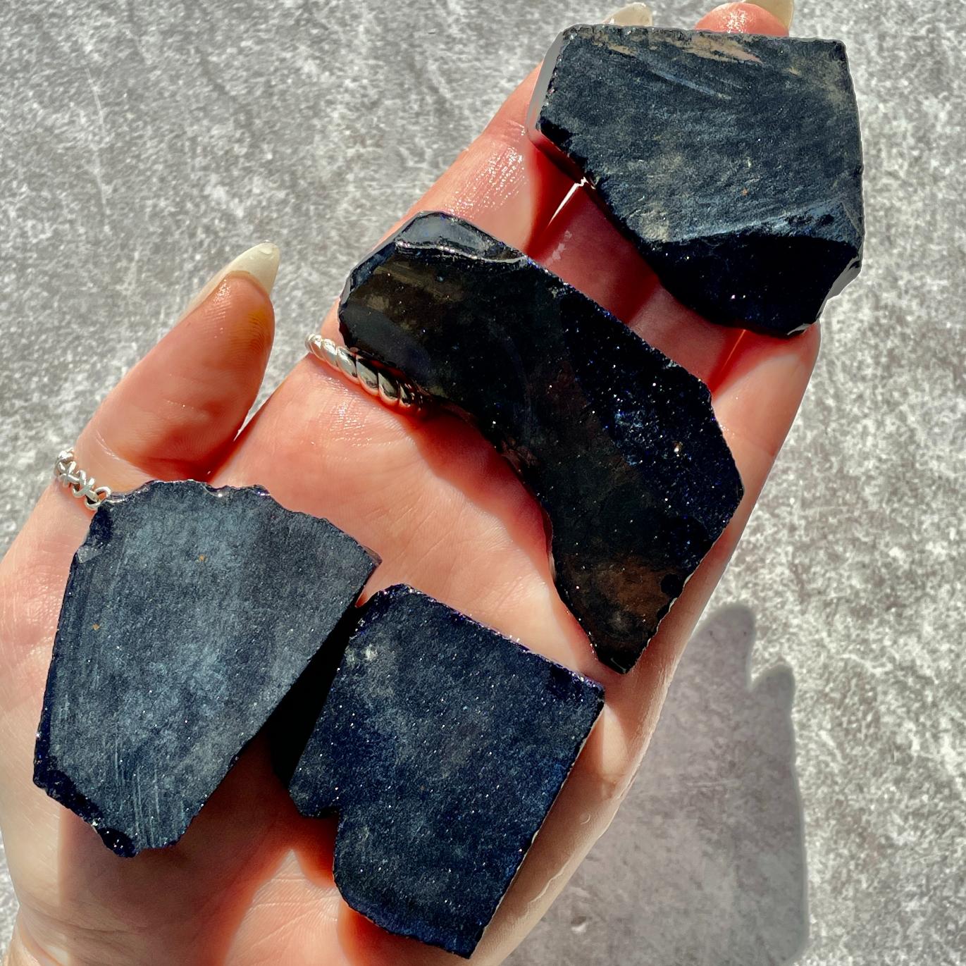 Rough - Slab - Blue Goldstone - 1KG