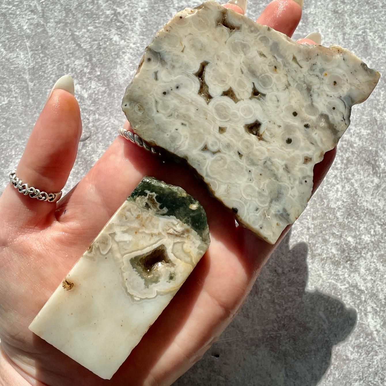 Rough - Slab - Ocean Jasper - 1KG
