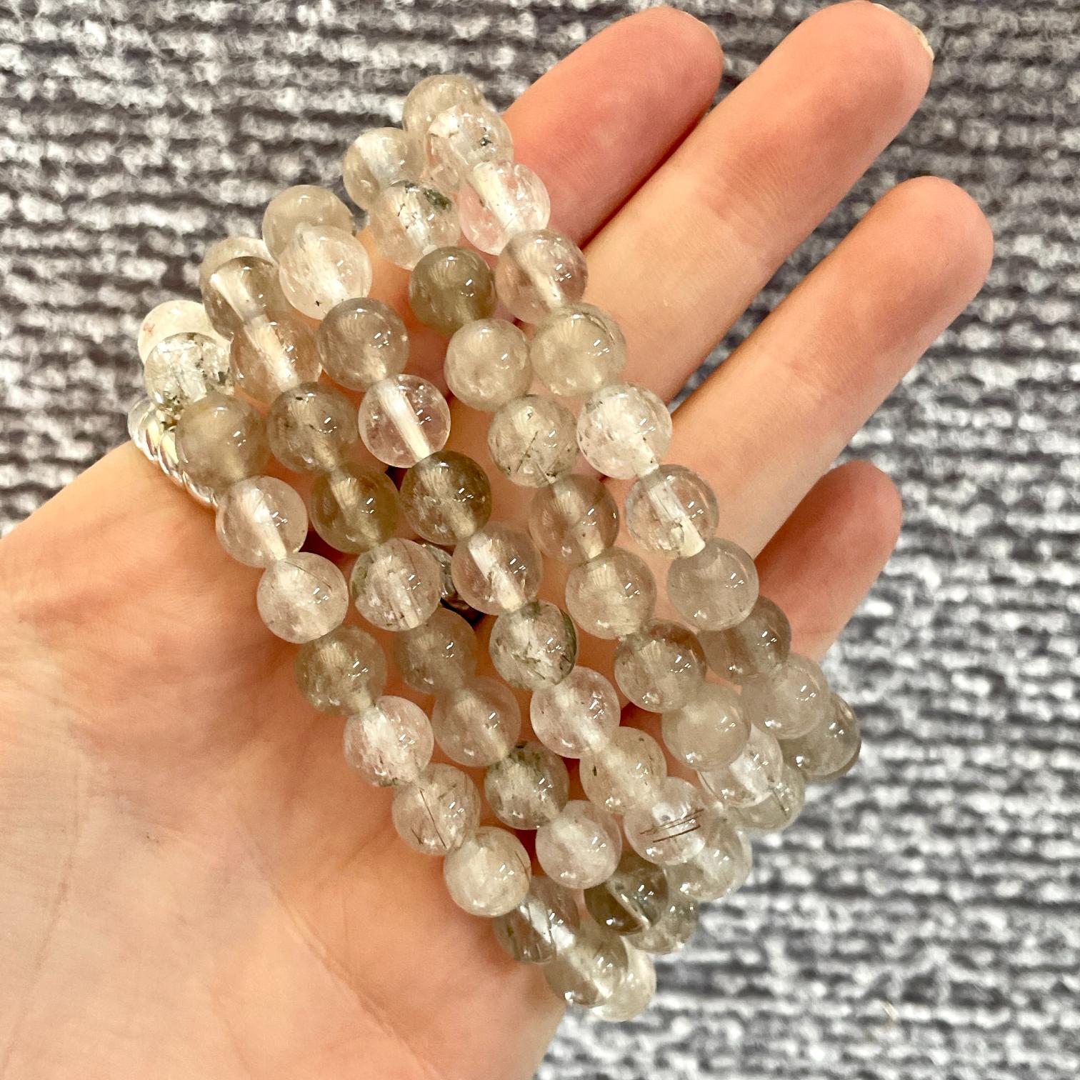 Clear Quartz QB Beads Bracelet