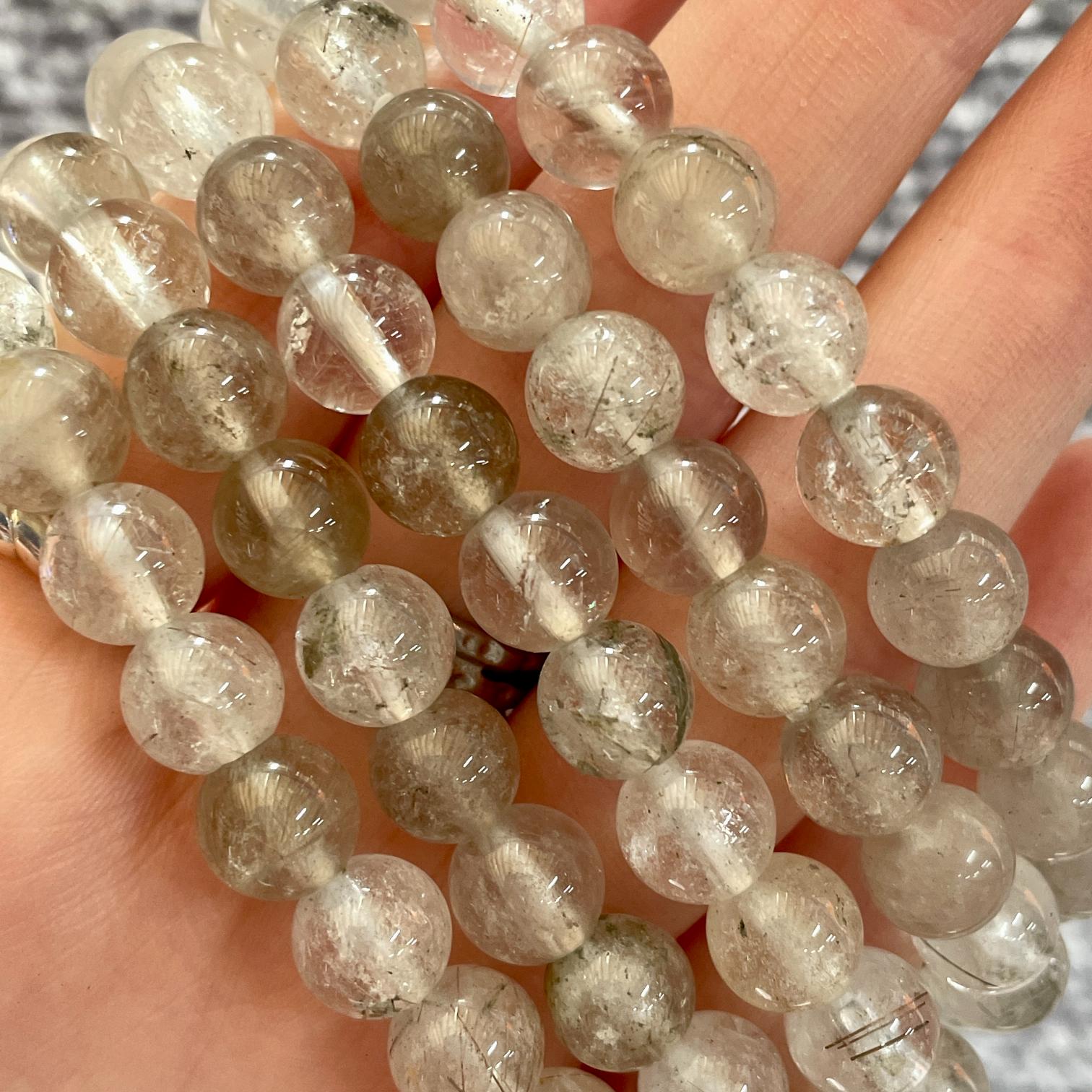 Clear Quartz QB Beads Bracelet