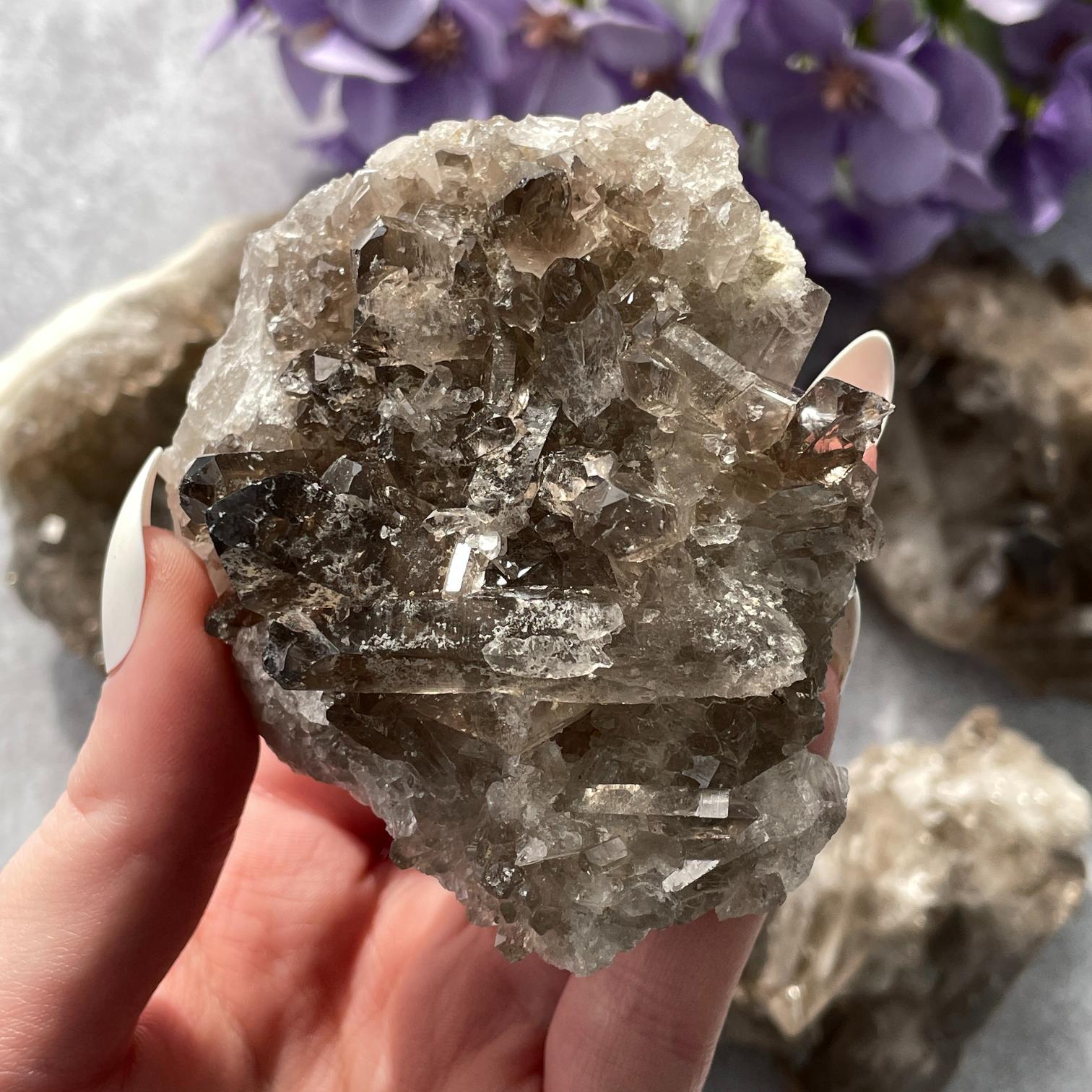 Smoky Quartz Cluster MED - 1pc