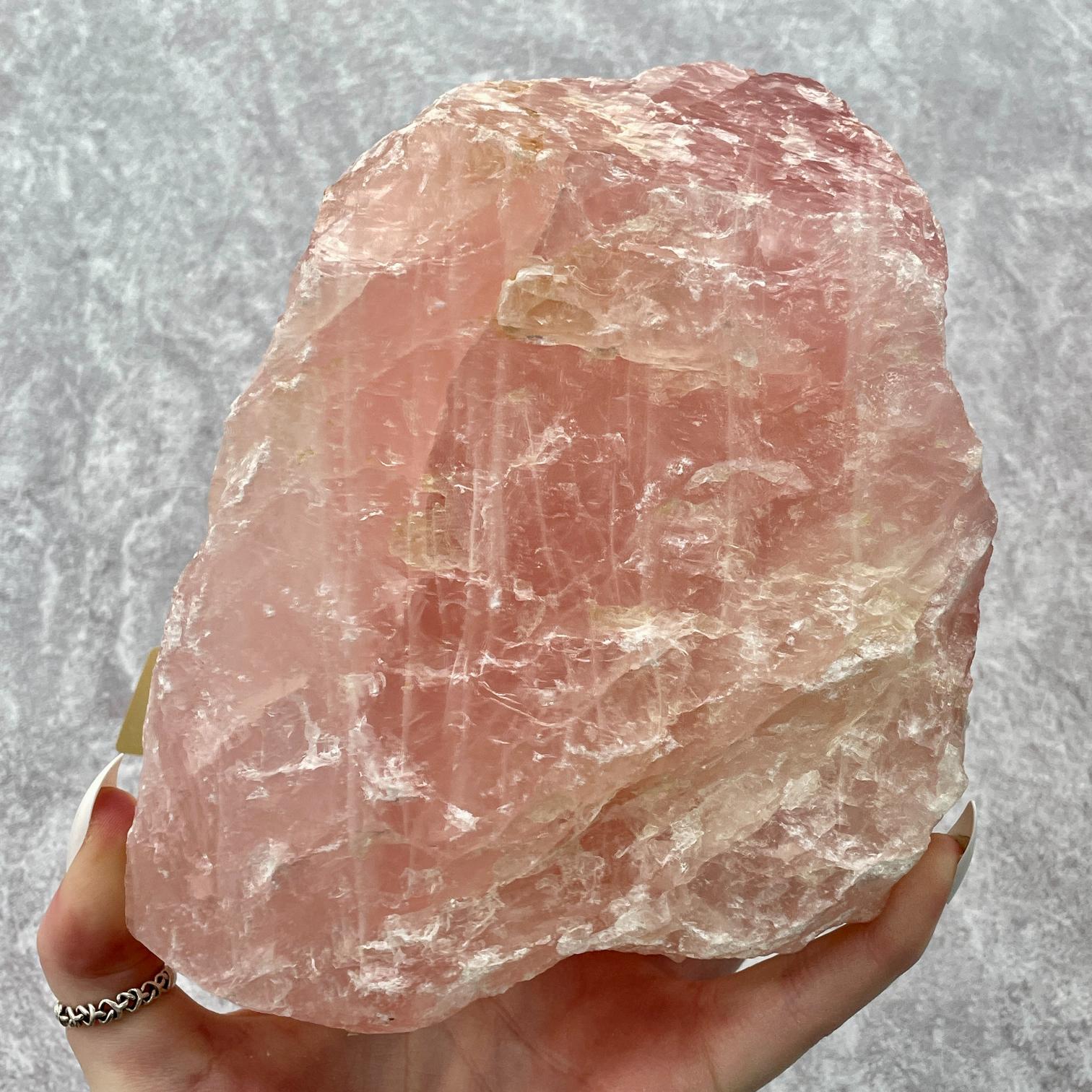 Rose Quartz Rough - Large 1pc (15-20cm)