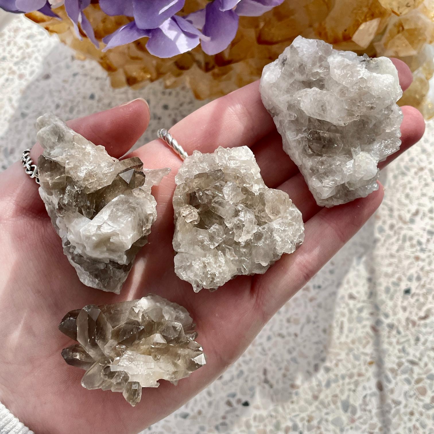 Smoky Quartz Mini Cluster Q2/B 1pc