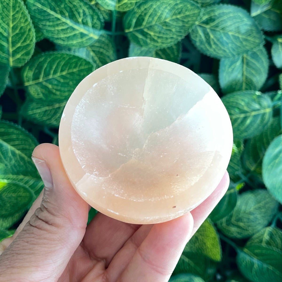 Selenite Orange Bowl - Round 6cm to 7cm
