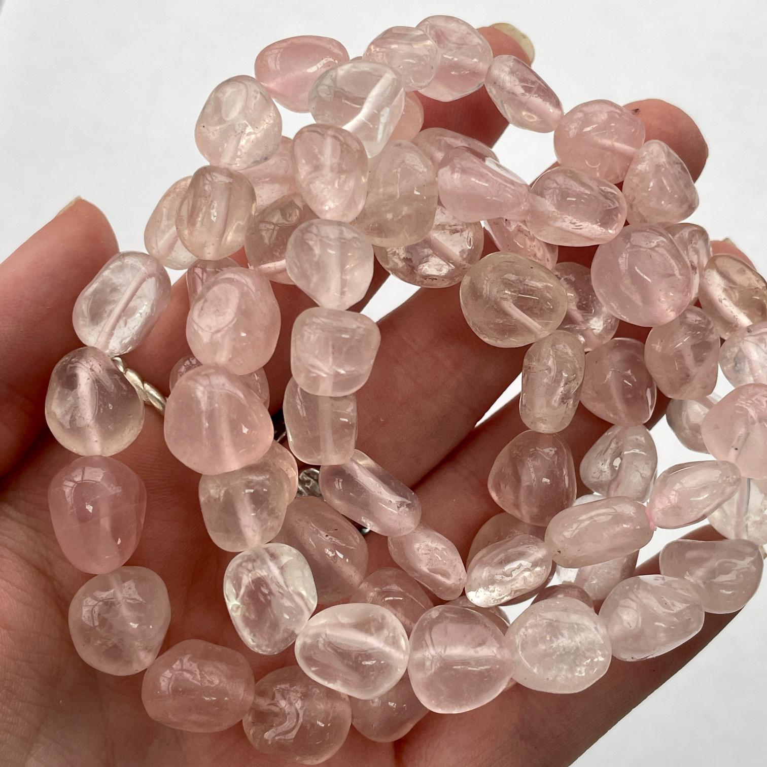 Rose Quartz Nugget Bracelet *A*