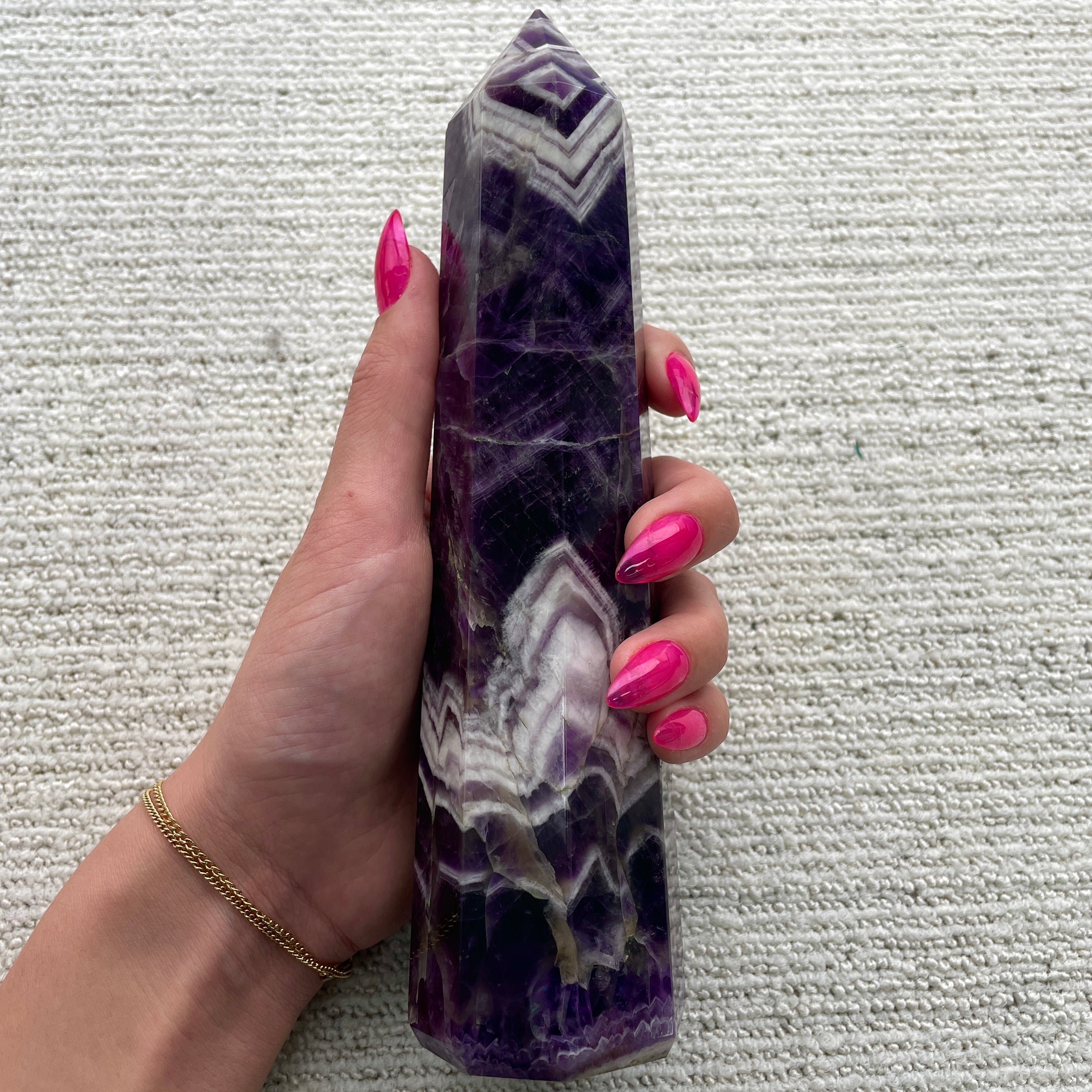 Amethyst Chevron Generator - LRG 20cm